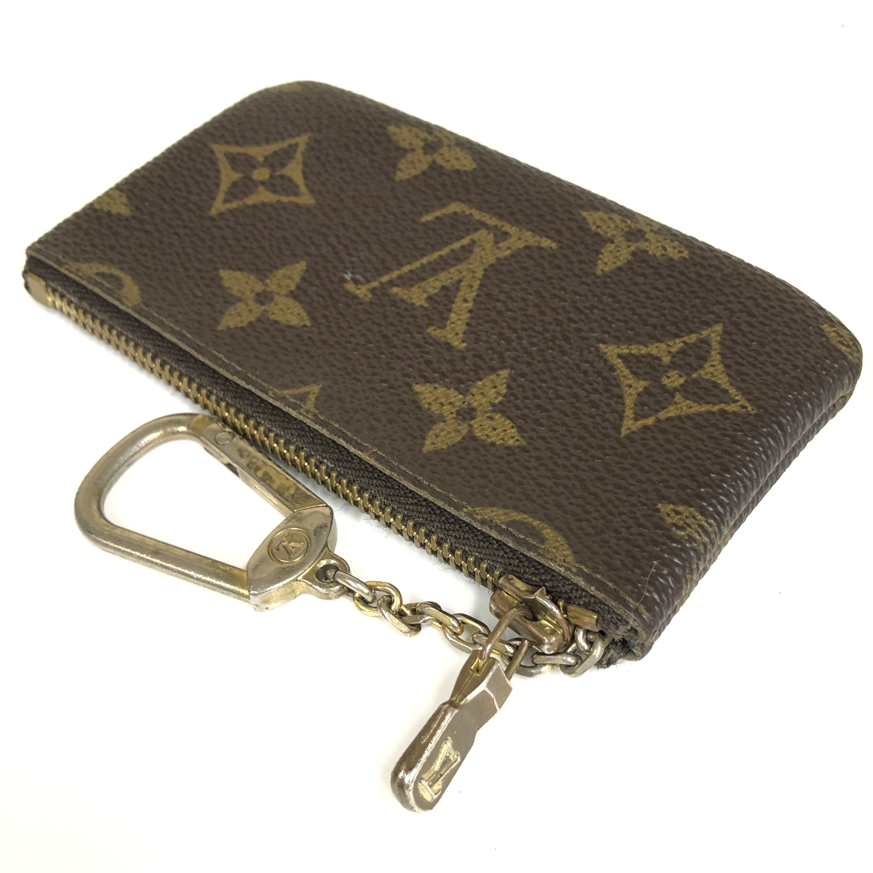 Monogram Pochette Clé Coin Case M62650 with Keyring 1920ET Compact Wallet Coin Purse Wallet Made in France — view 8