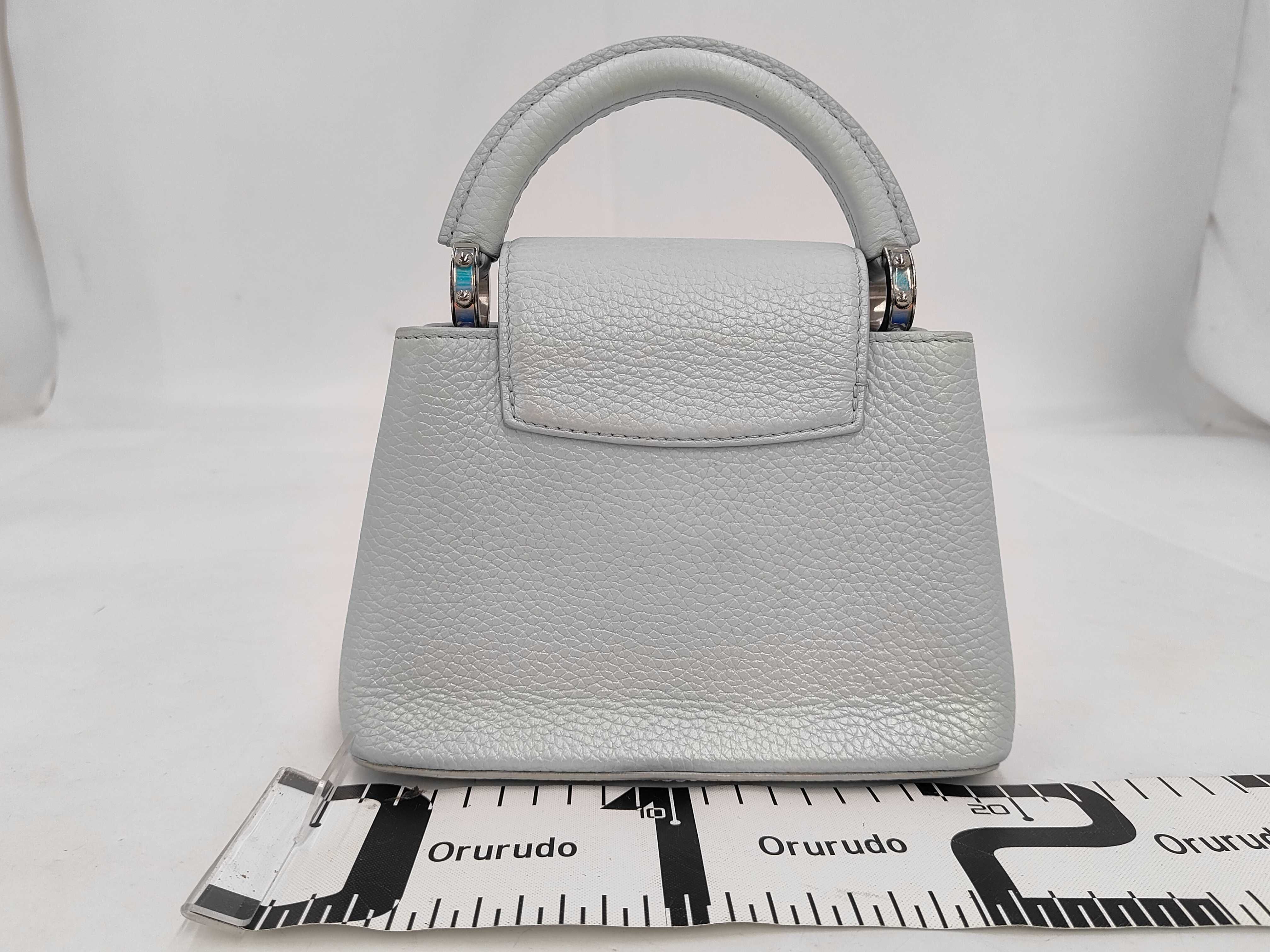 Capucines Iridescent Blue Shoulder Bag — view 2