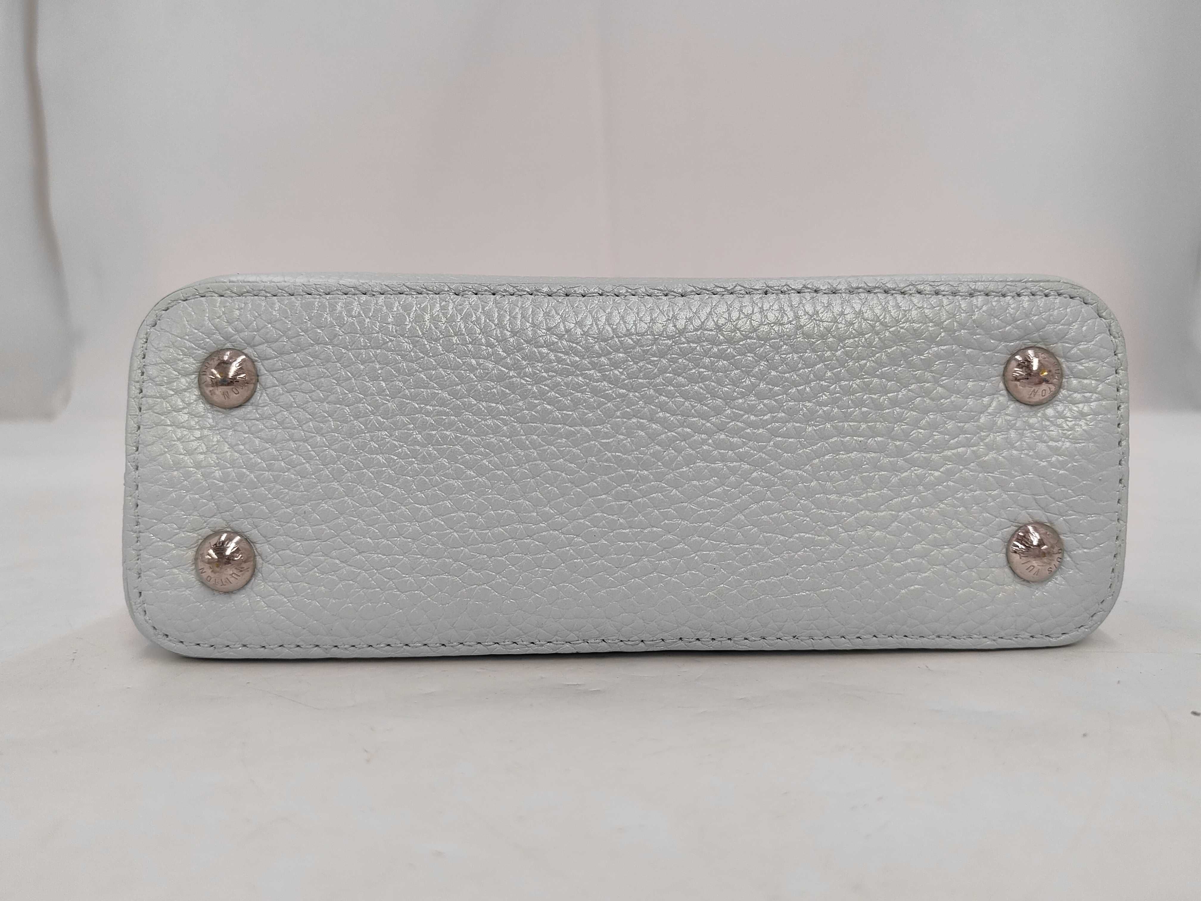 Capucines Iridescent Blue Shoulder Bag — view 3