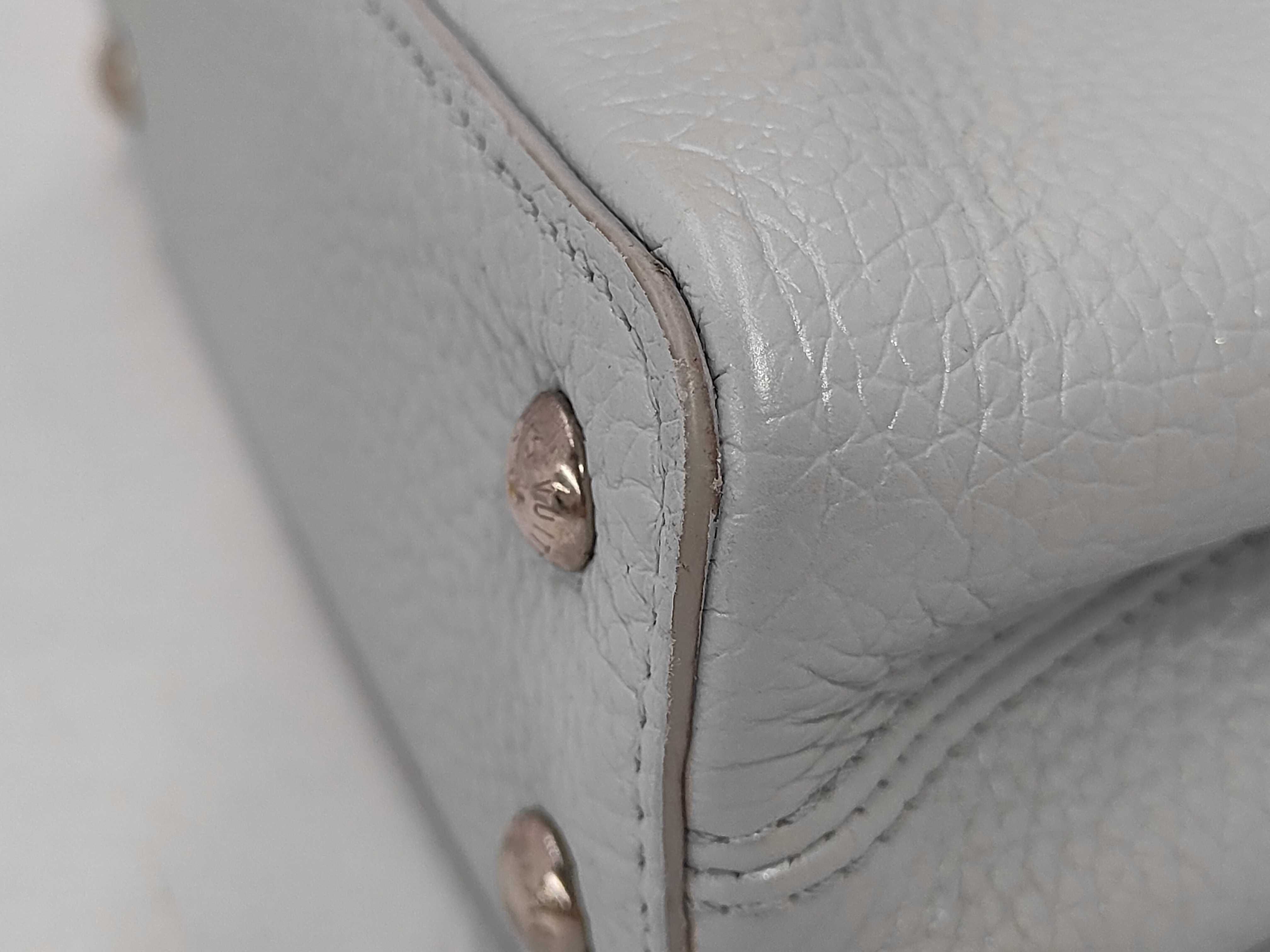 Capucines Iridescent Blue Shoulder Bag — view 4