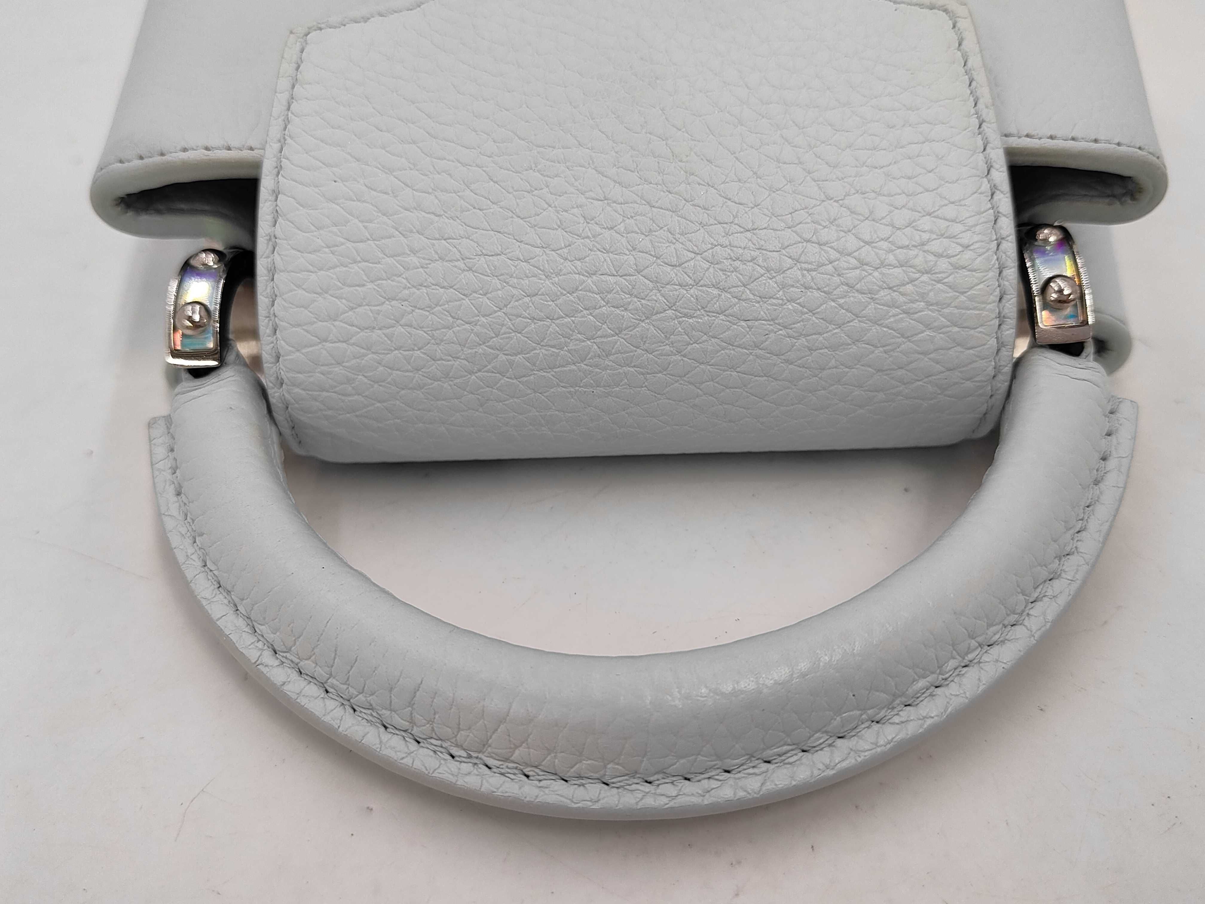 Capucines Iridescent Blue Shoulder Bag — view 5