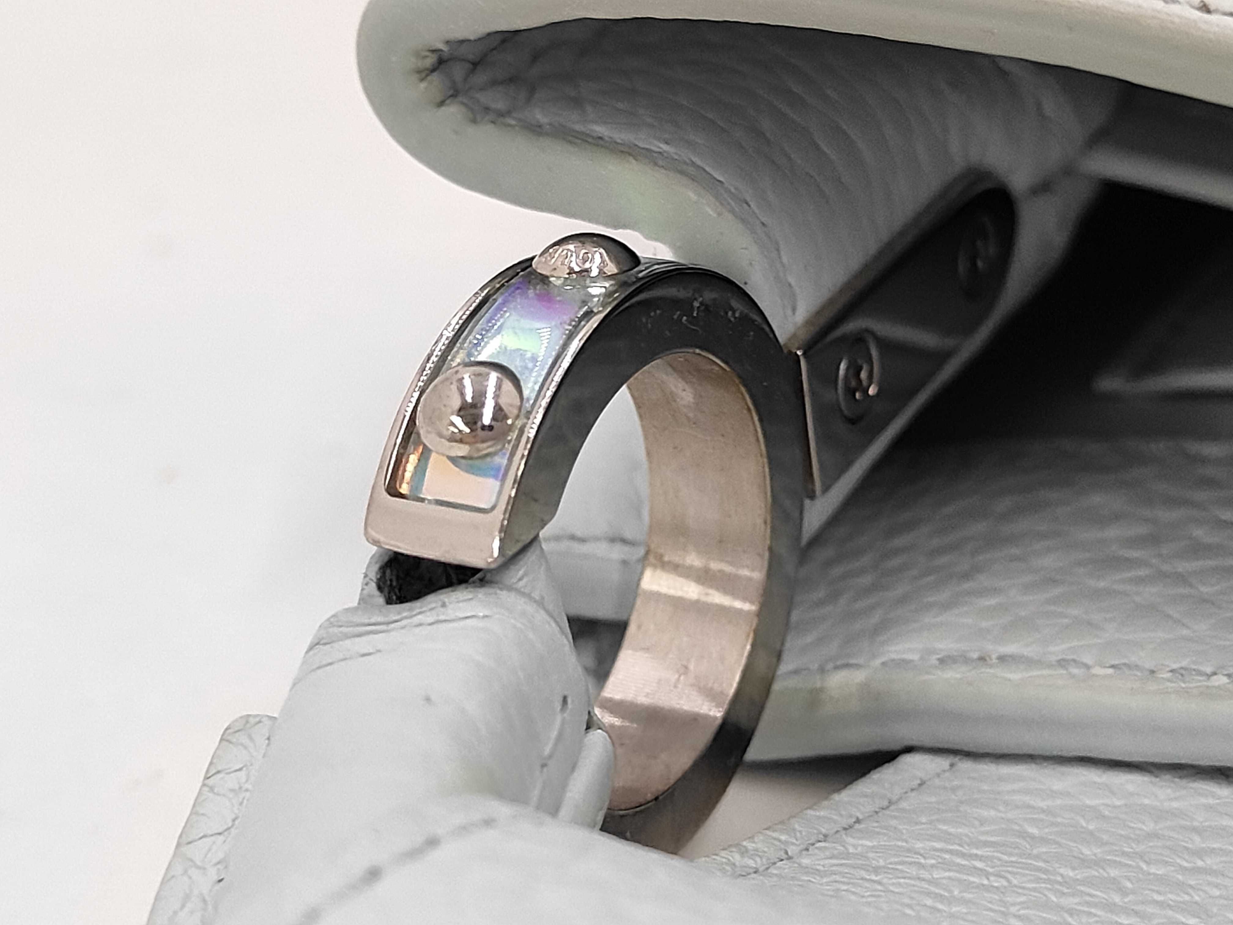 Capucines Iridescent Blue Shoulder Bag — view 7