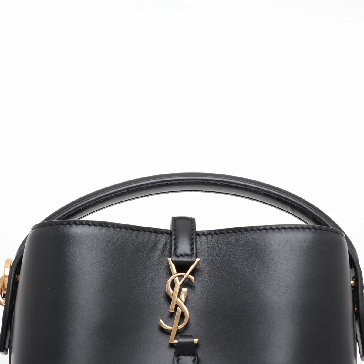 LE 37 mini 765870 Leather 2-Way Handbag, Black — view 6
