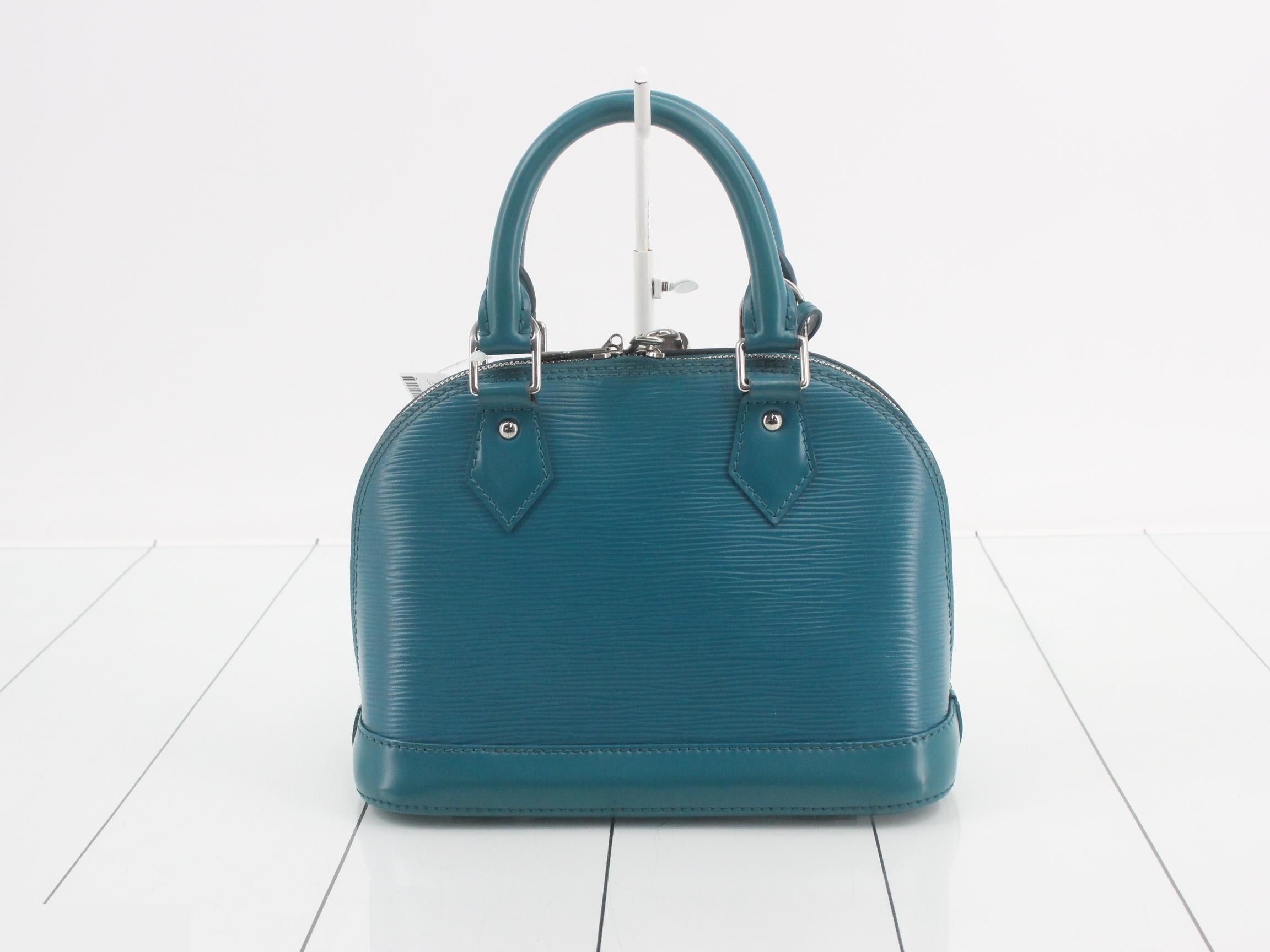 Epi Alma BB Cyan 2-Way Handbag — view 2