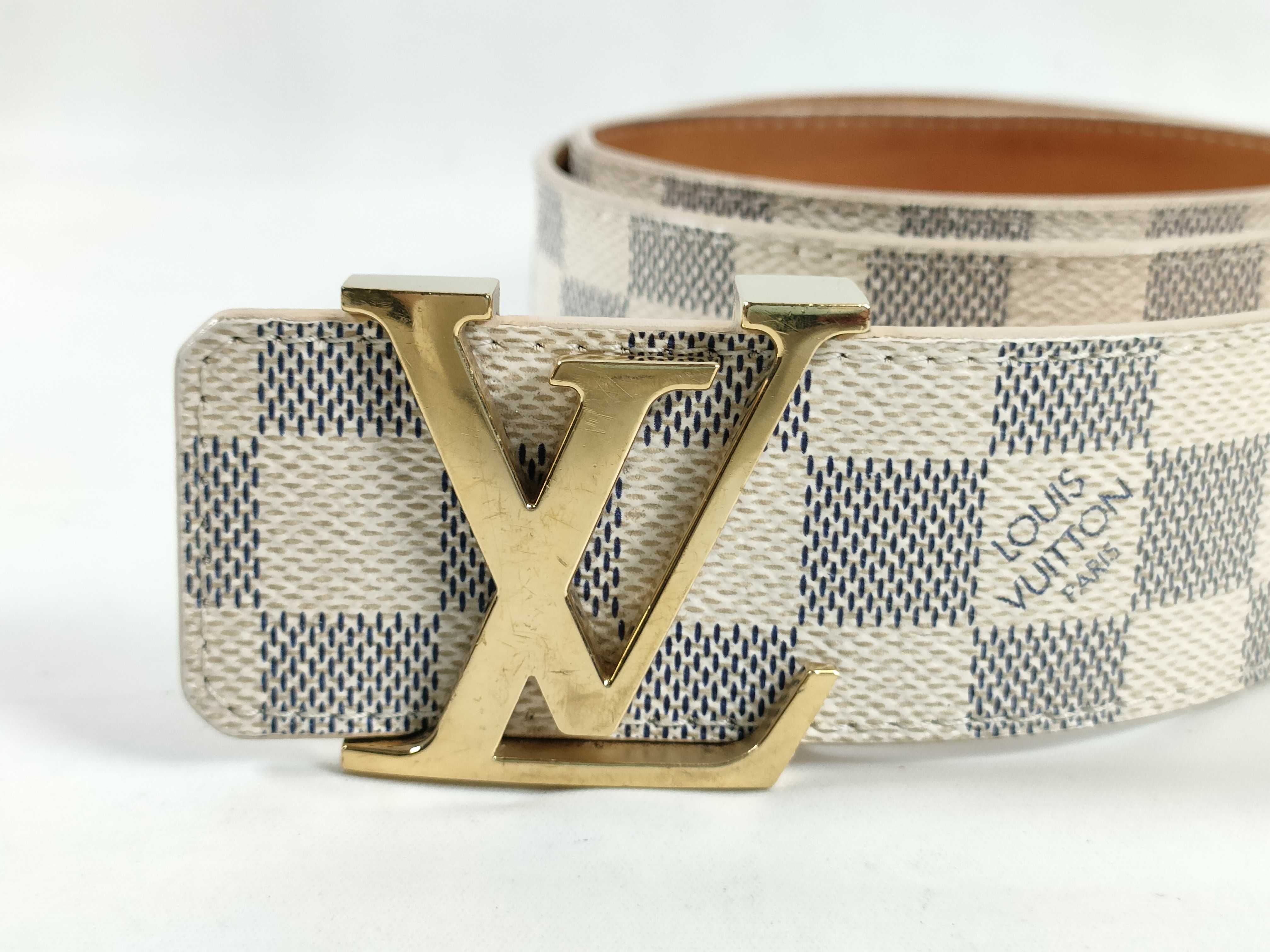 Damier Azur Ceinture Initia Belt M9609 Belt — view 3
