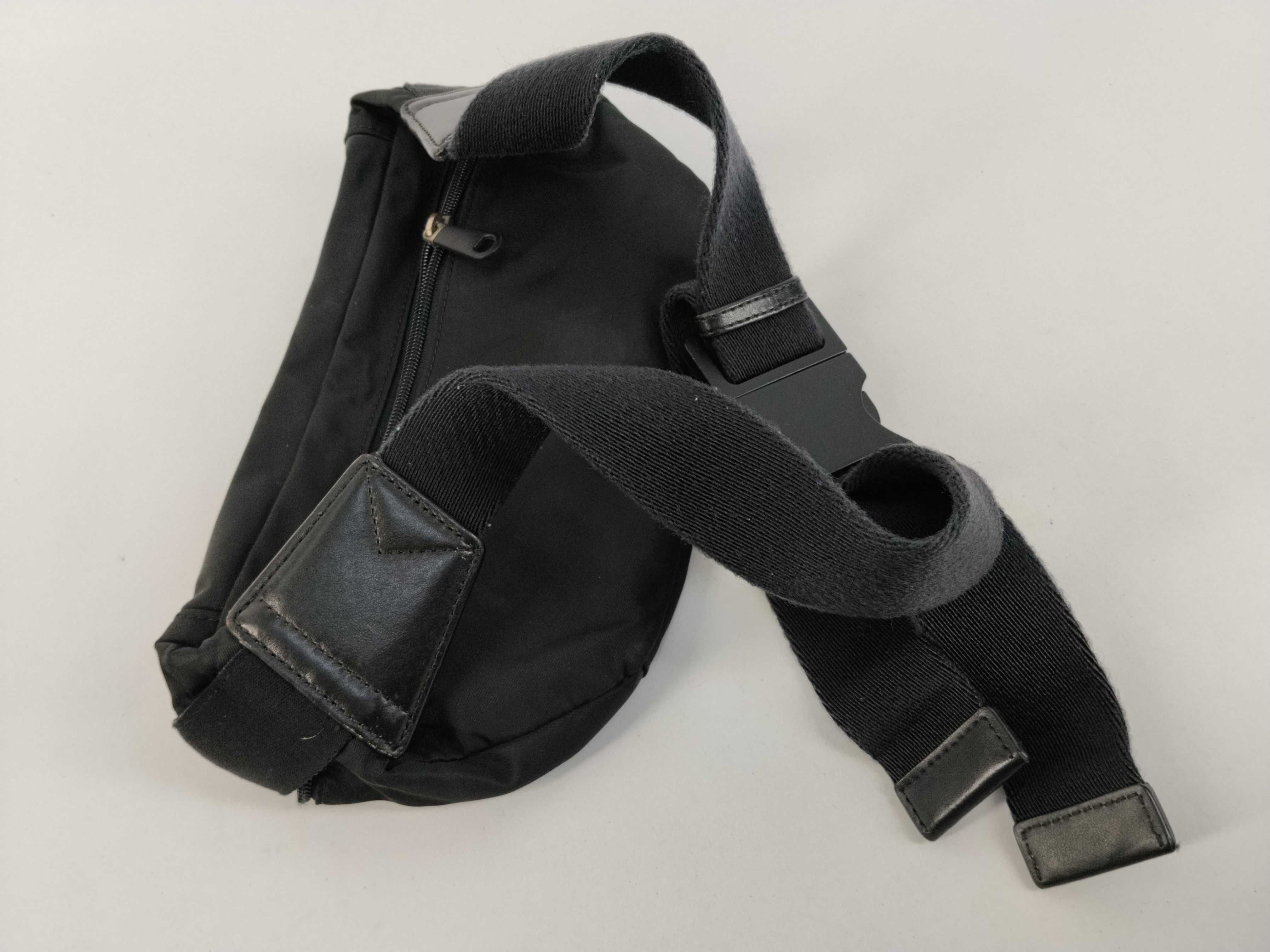 Nylon Waist Bag, Black — view 3