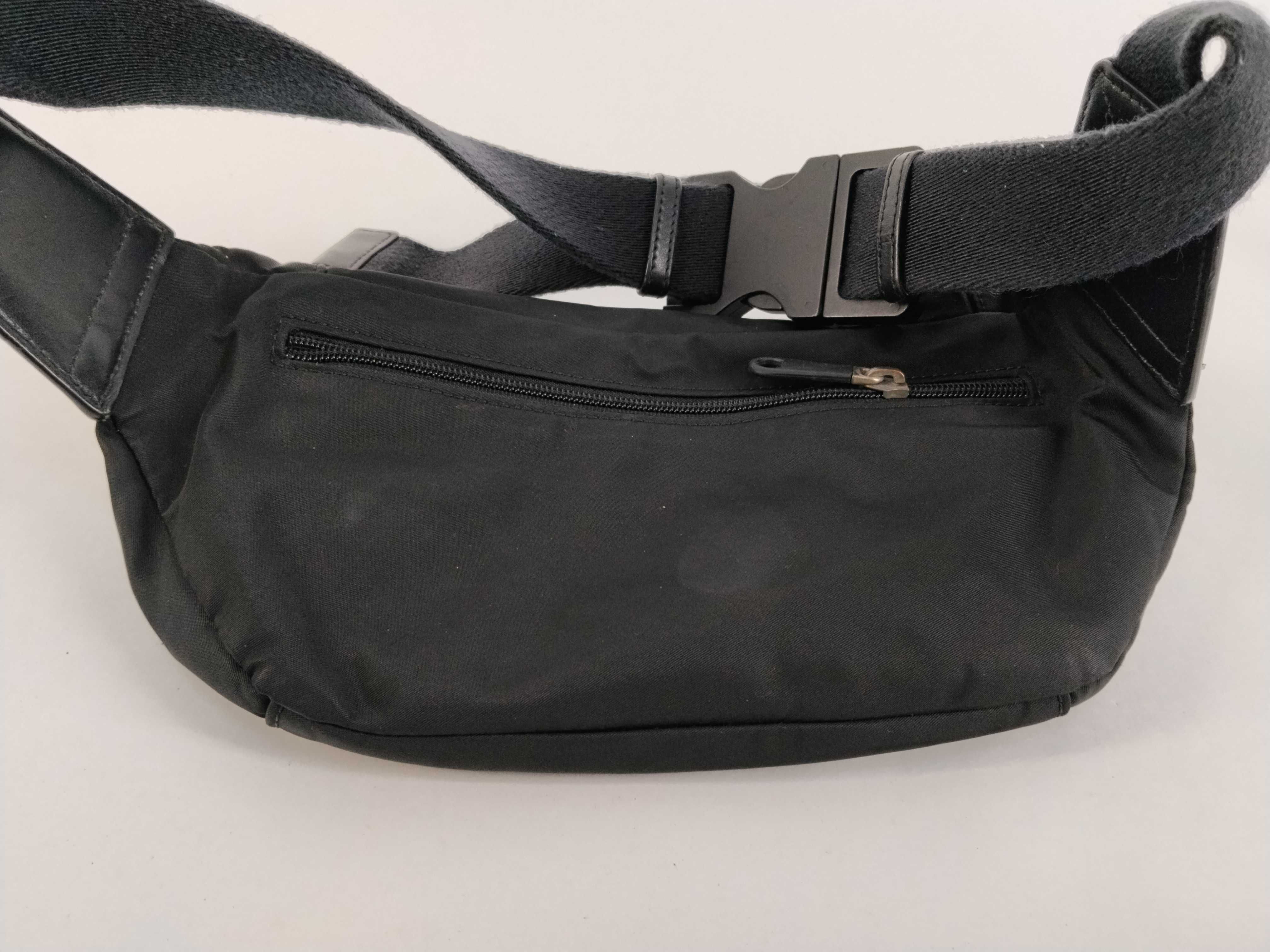 Nylon Waist Bag, Black — view 7