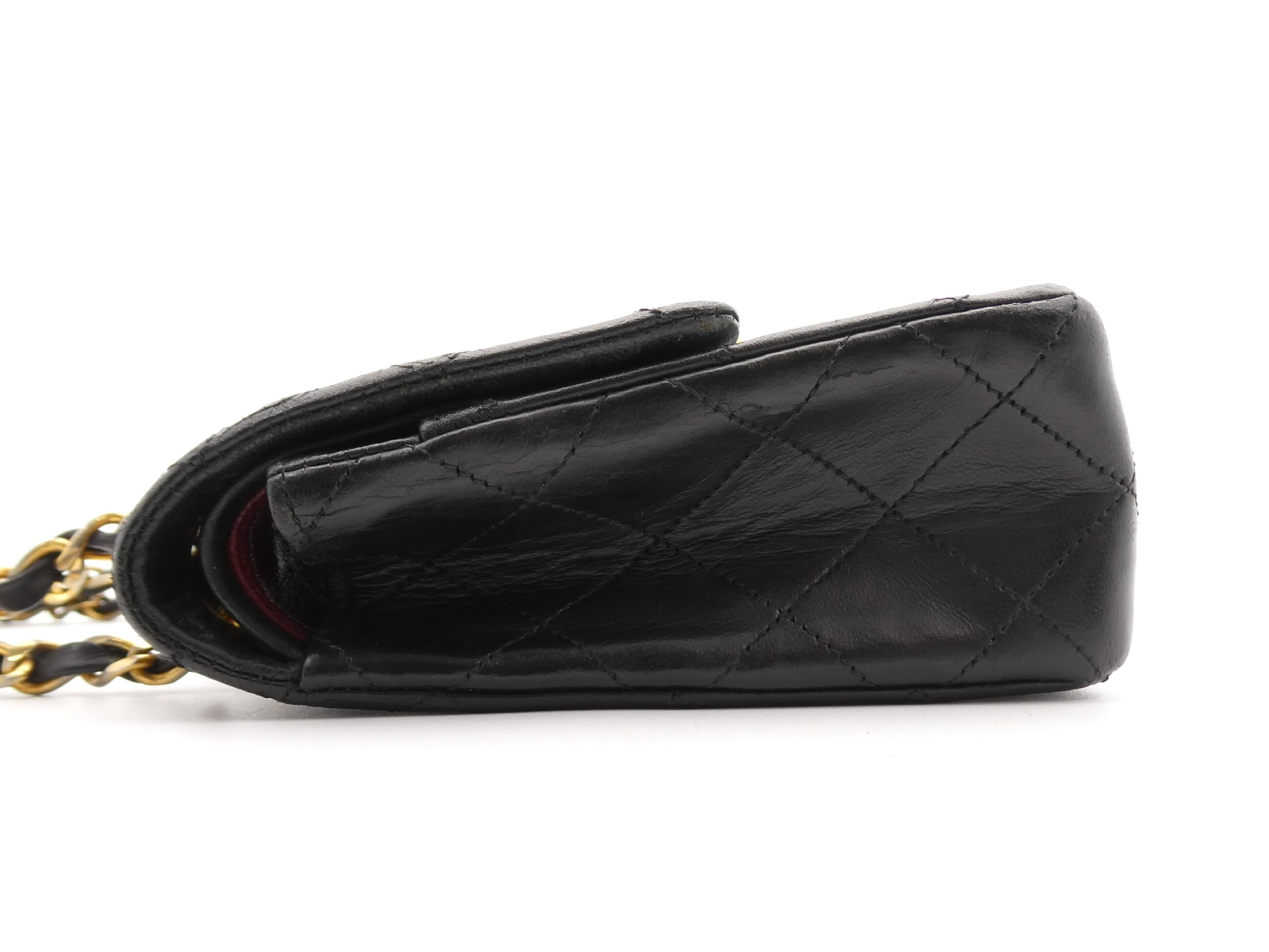 Matelassé Coco Mark Turnlock Double Flap Double Chain Shoulder Bag — view 3