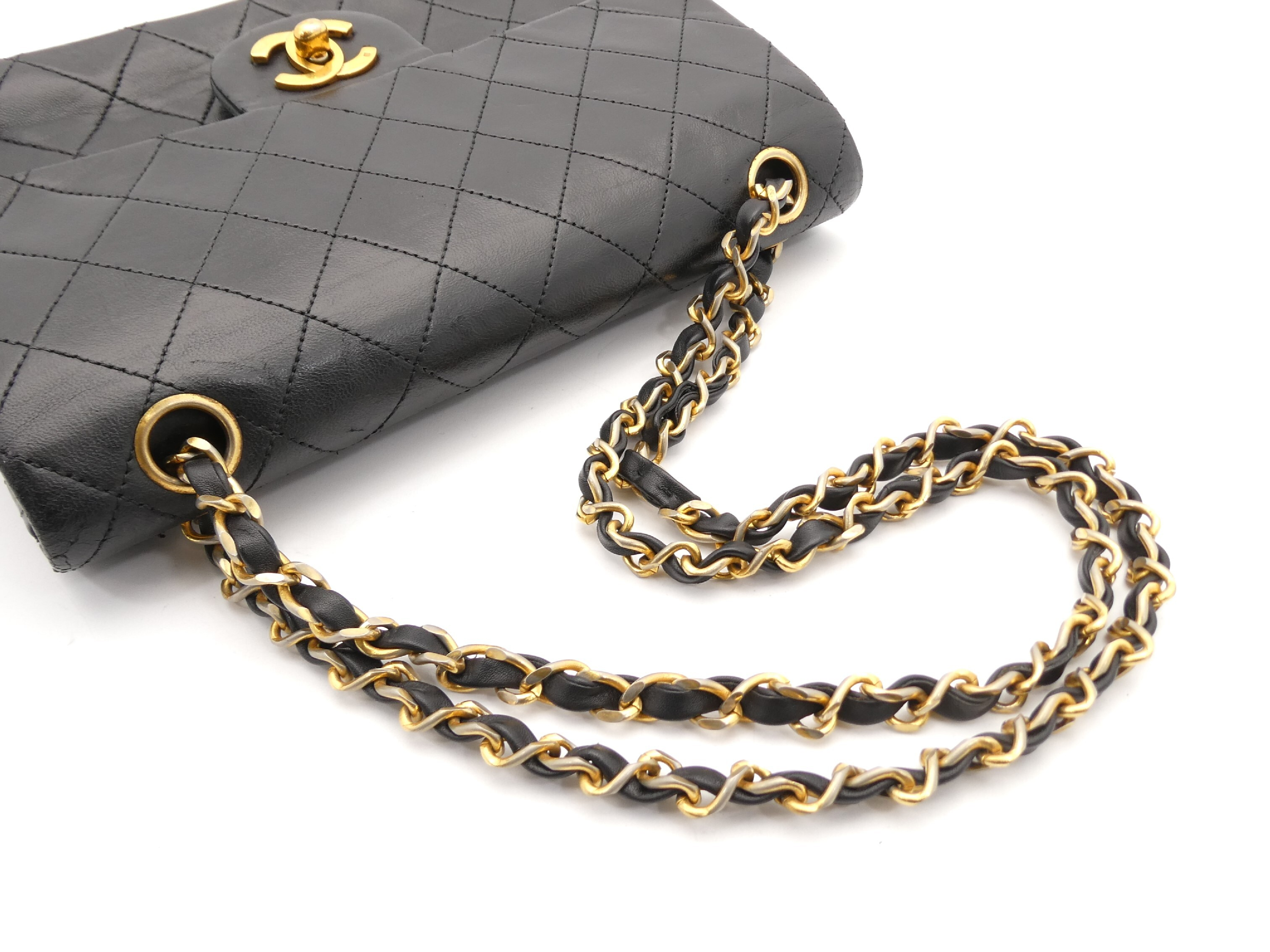 Matelassé Coco Mark Turnlock Double Flap Double Chain Shoulder Bag — view 6