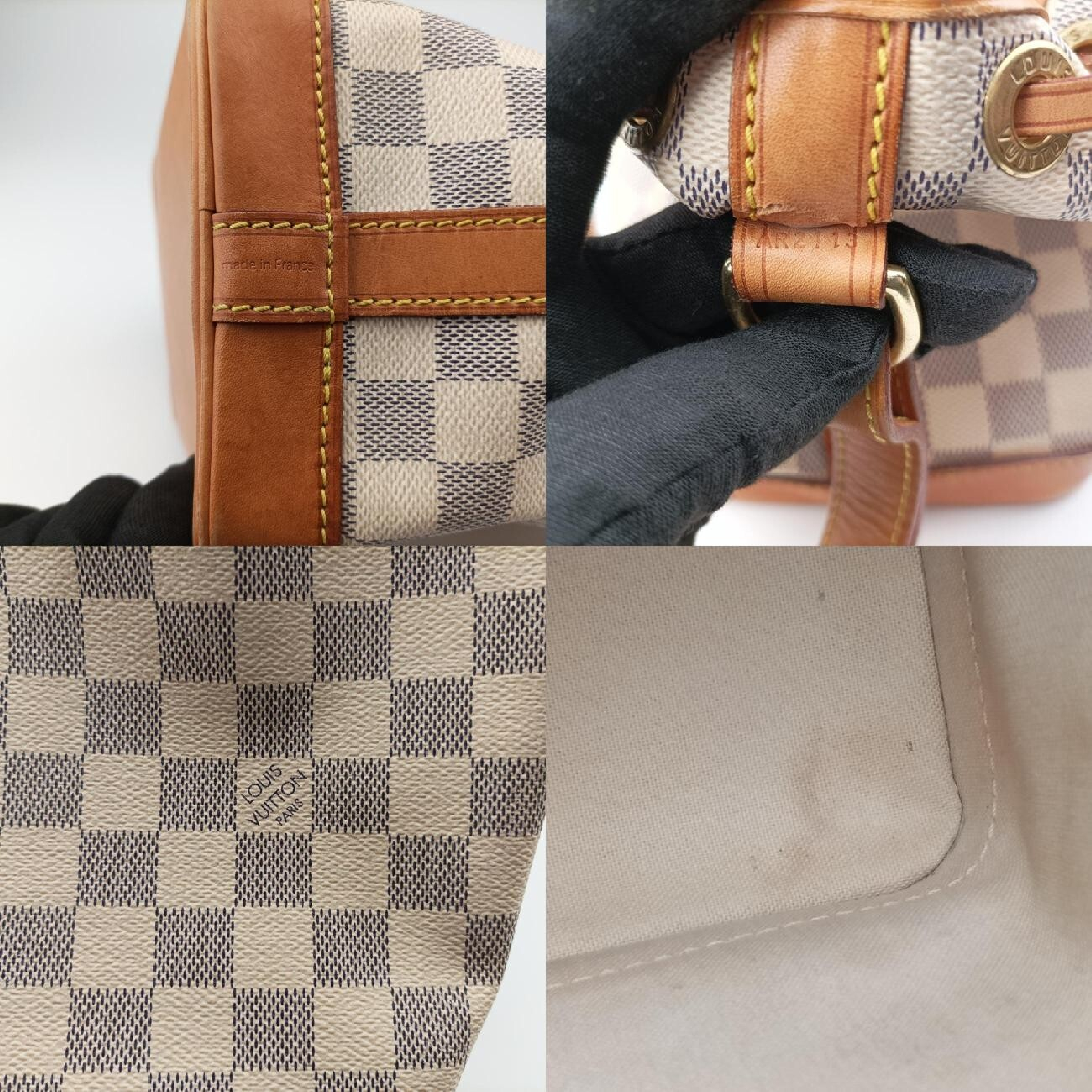 Noe BB Azur Damier Canvas N41220 AR2113 Shoulder Bag — view 8