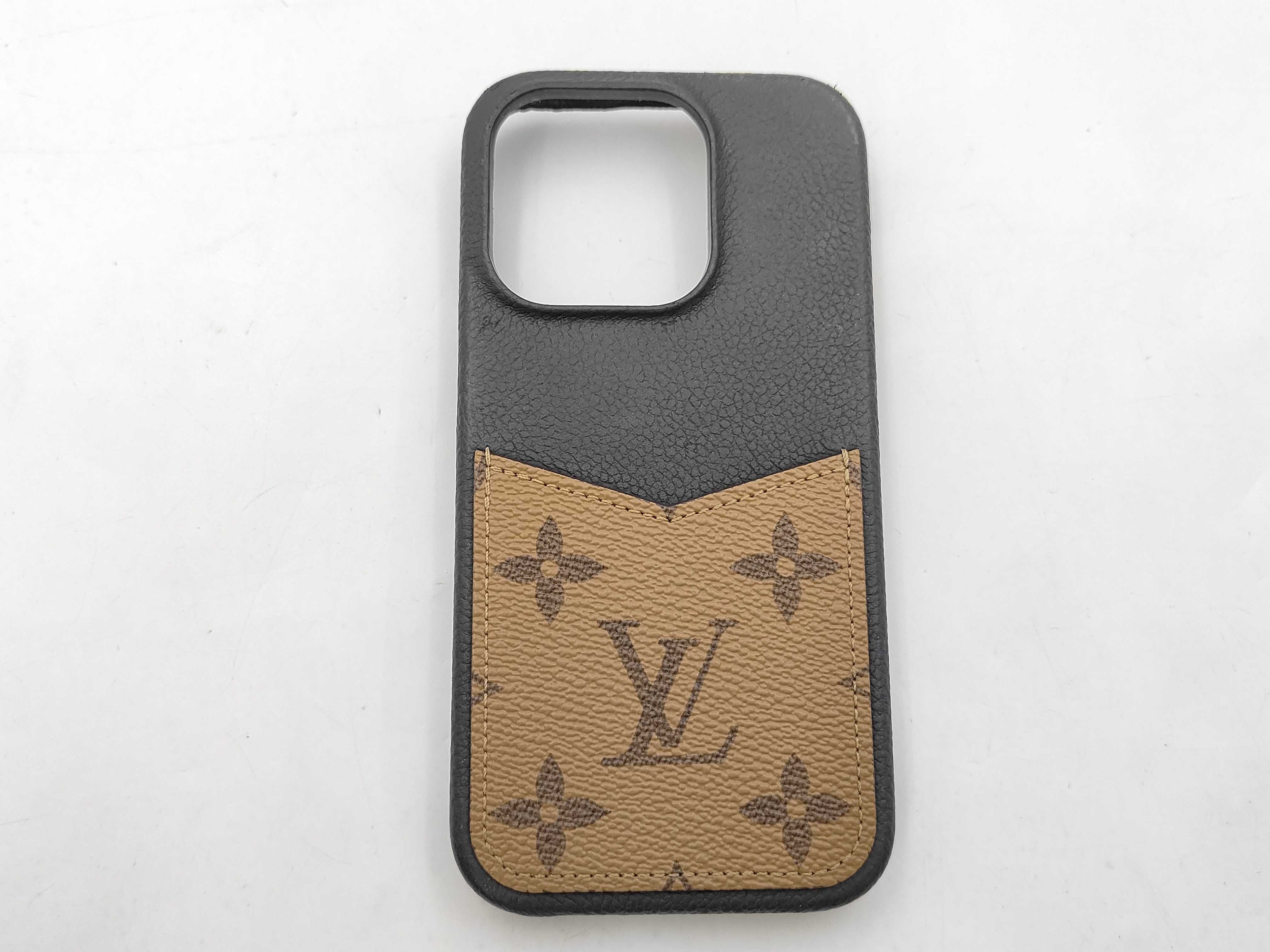 Monogram Reverse iPhone Bumper 15 Pro Smartphone Case Leather M82889 ME4243 Other Accessories