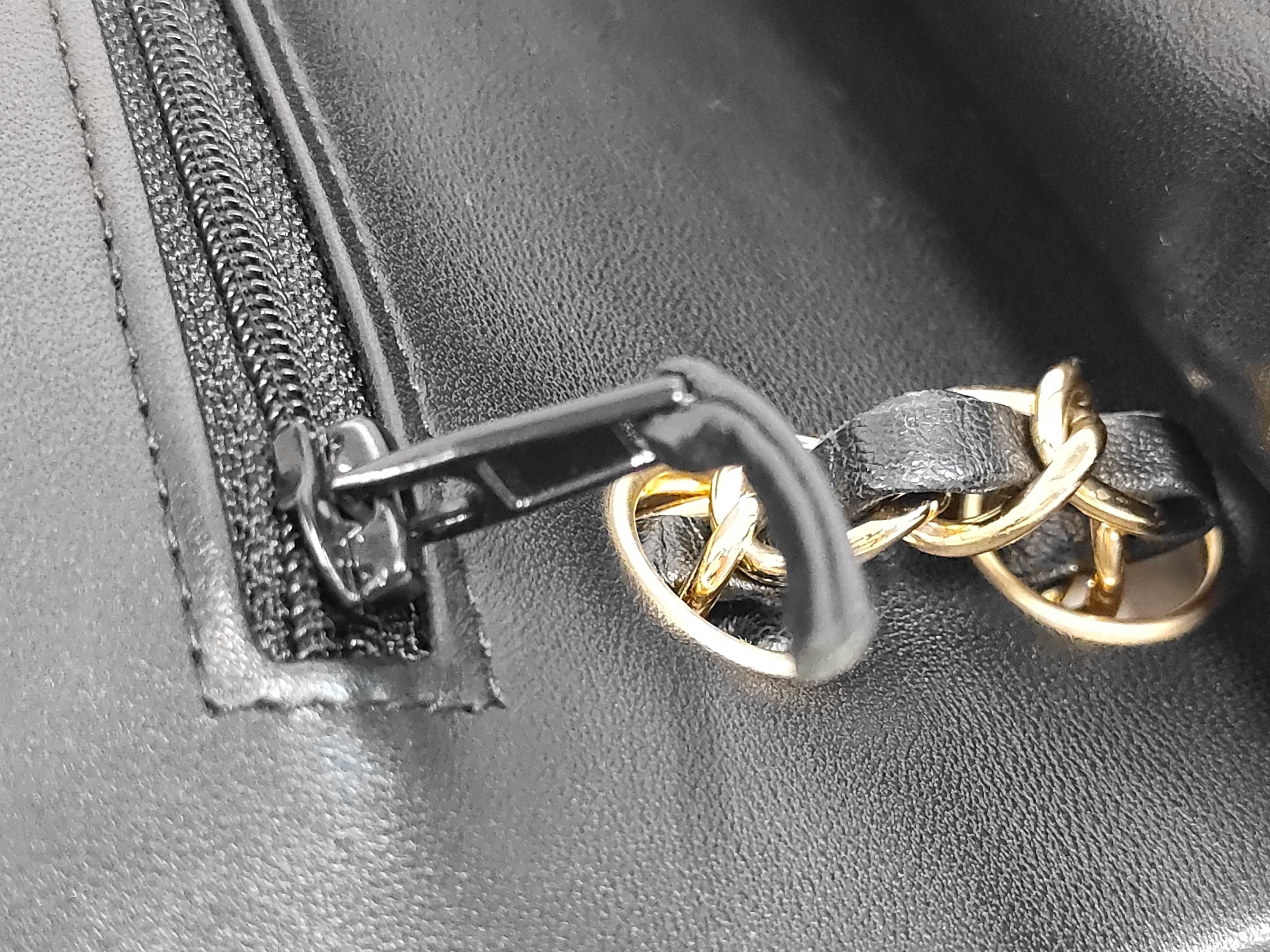 W-Flap 23 Chain Shoulder Bag, Matelassé Lambskin, Black GP — view 6