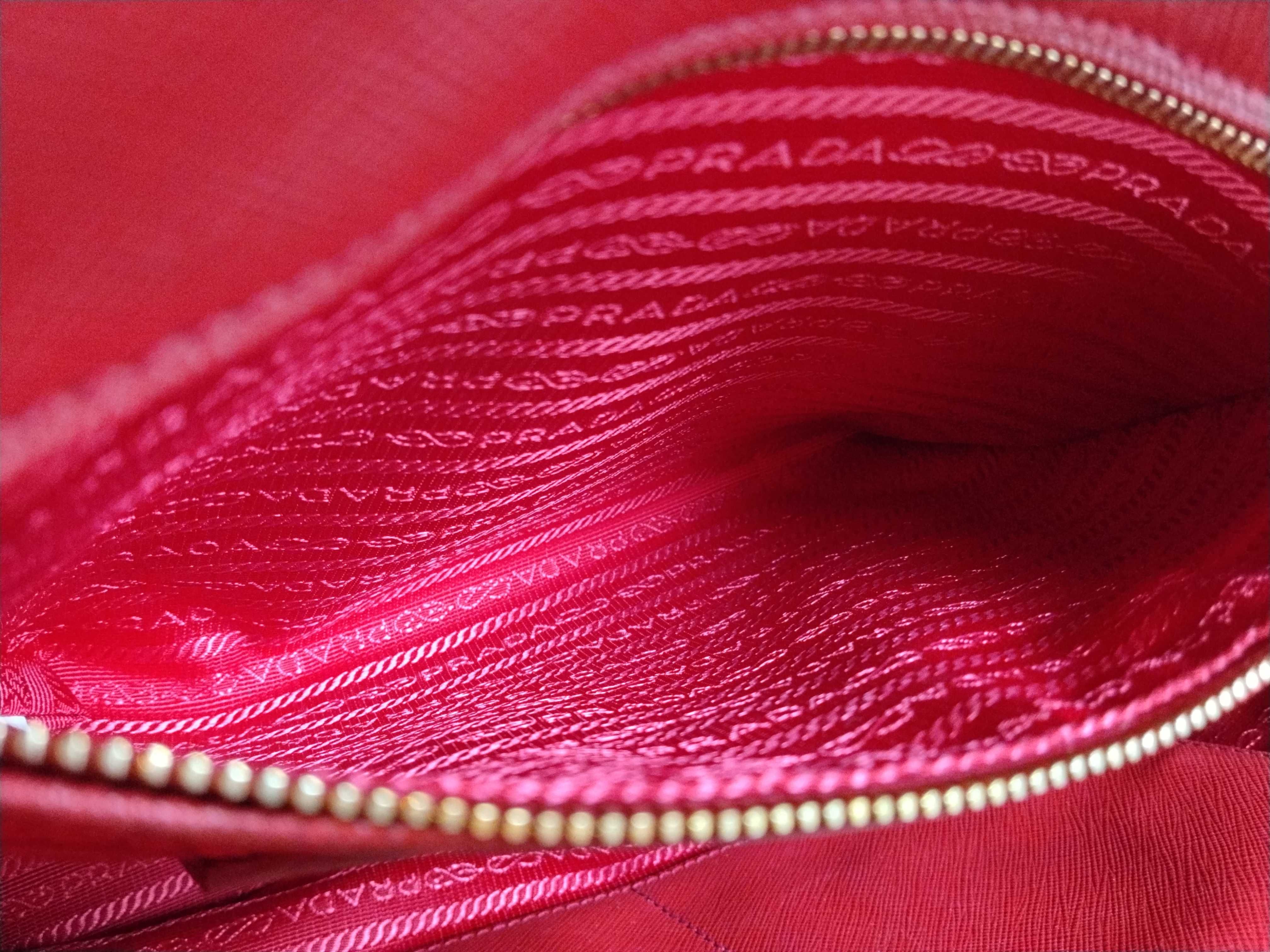 ID- Saffiano Lux cow skin 2-way handbag Red BN2274 handbag — view 11