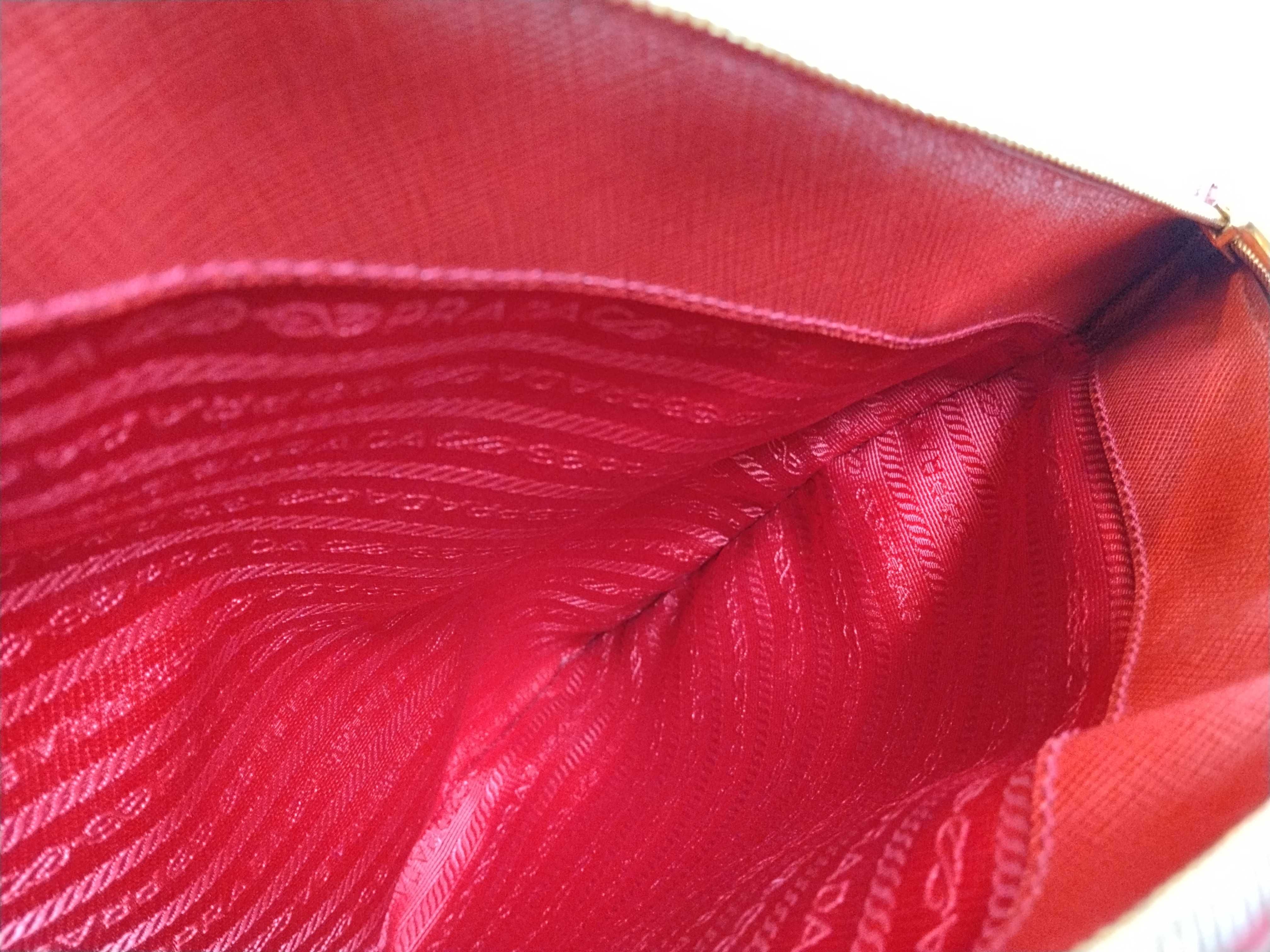 ID- Saffiano Lux cow skin 2-way handbag Red BN2274 handbag — view 13