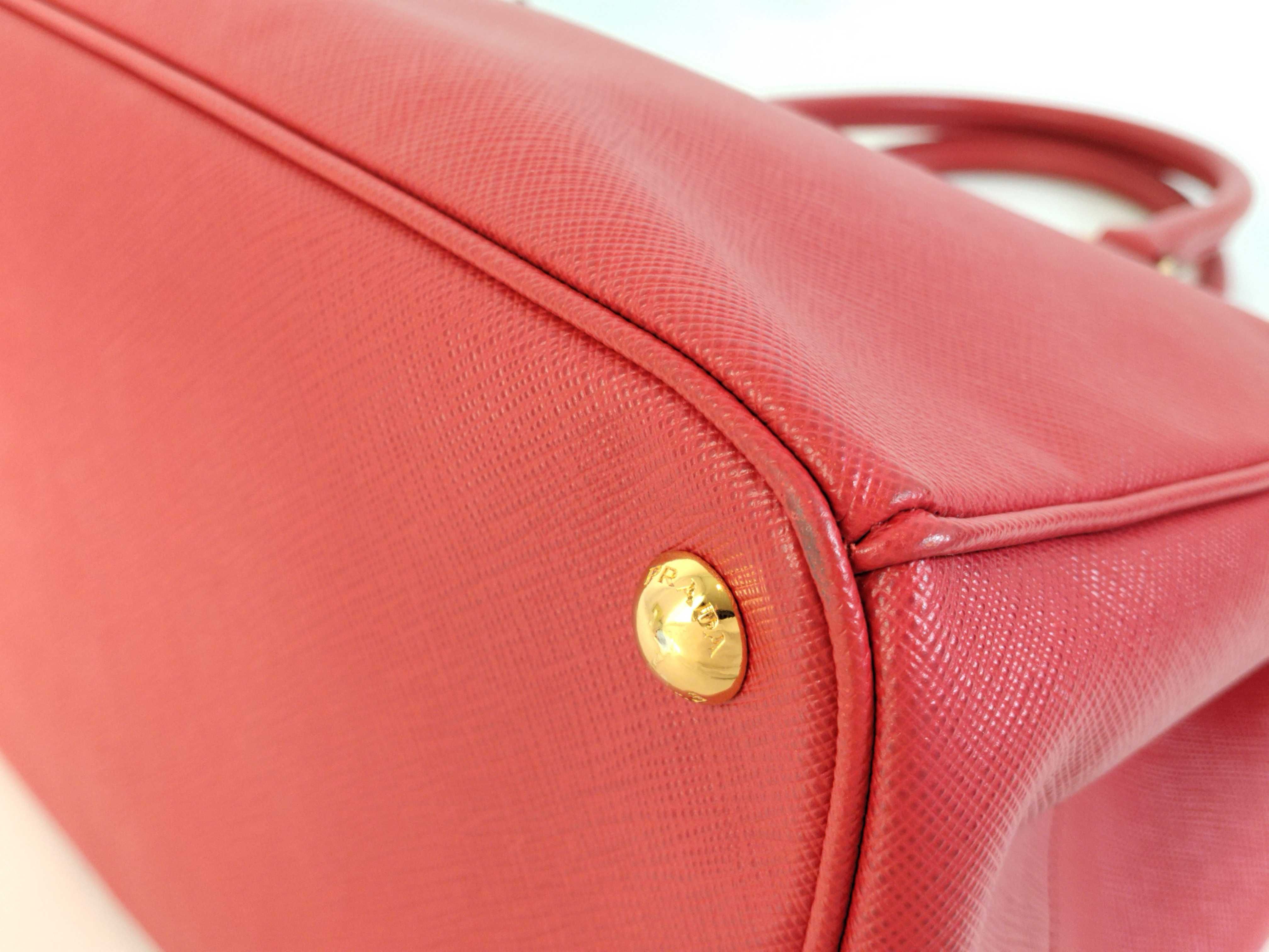 ID- Saffiano Lux cow skin 2-way handbag Red BN2274 handbag — view 6