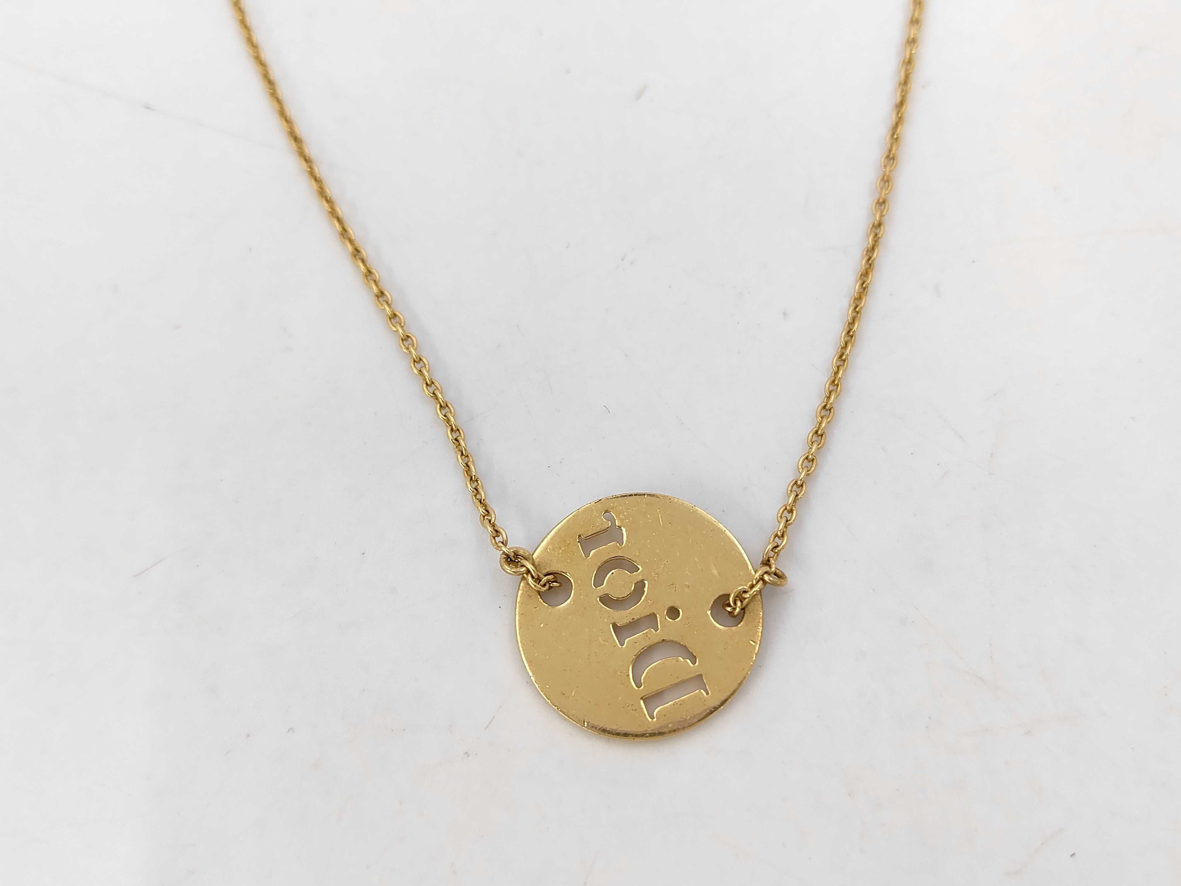 Logo Gold Necklace — view 2