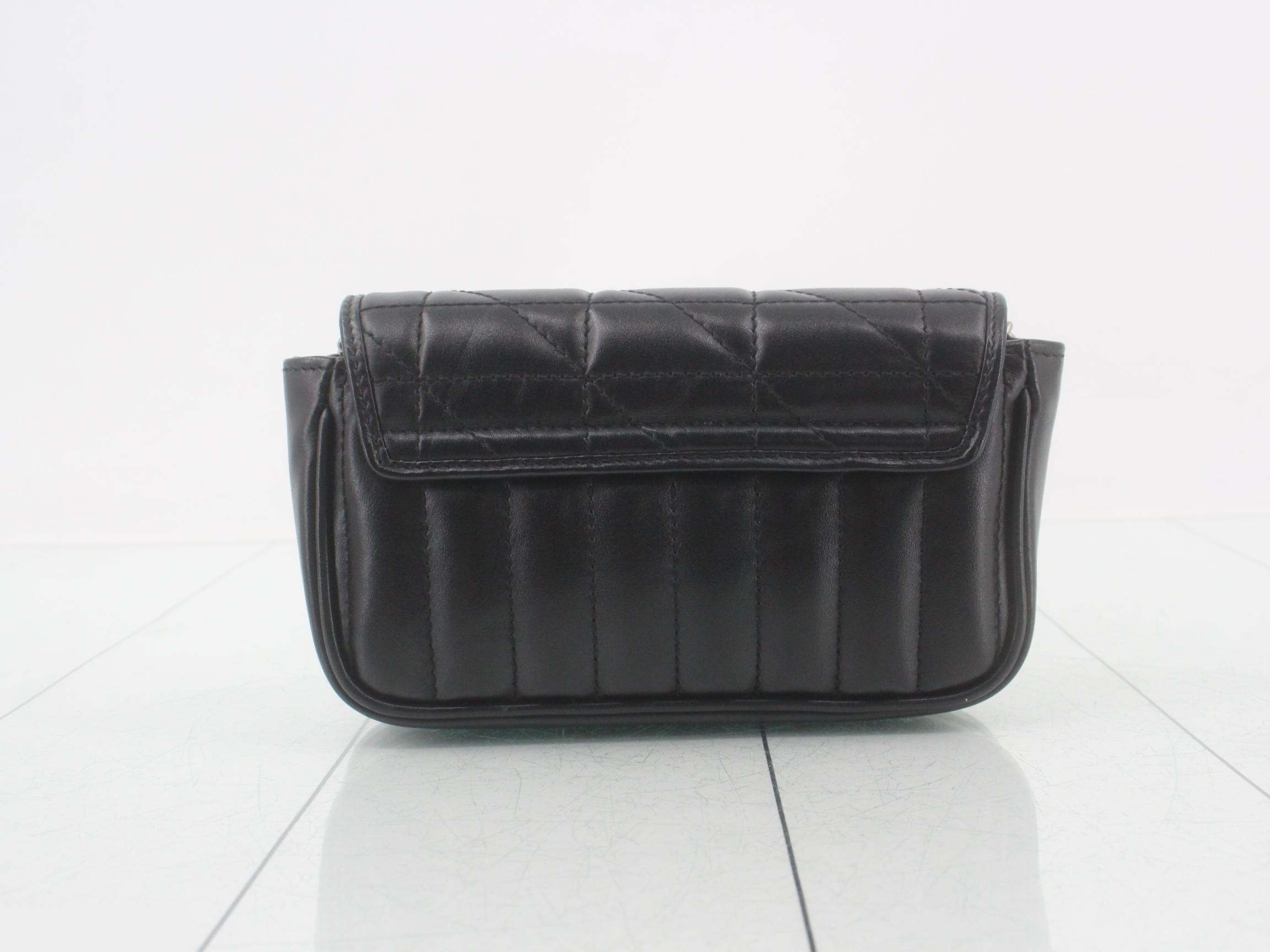 Marmont quilted black leather shoulder bag with box. — view 2