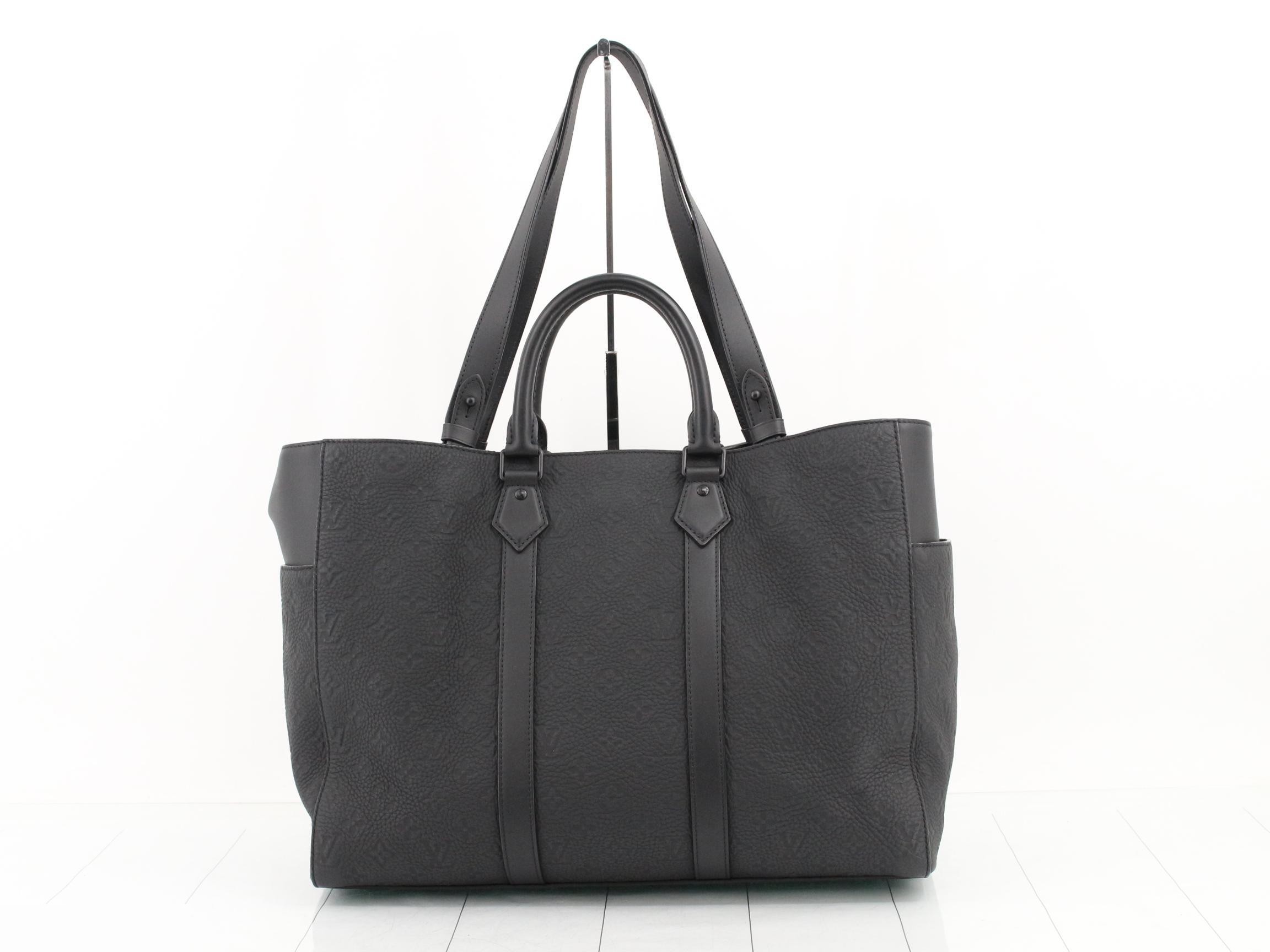 Taurillon Monogram Sac Plat 24H Noir (Black) RFID-protected, includes dust bag. — view 2