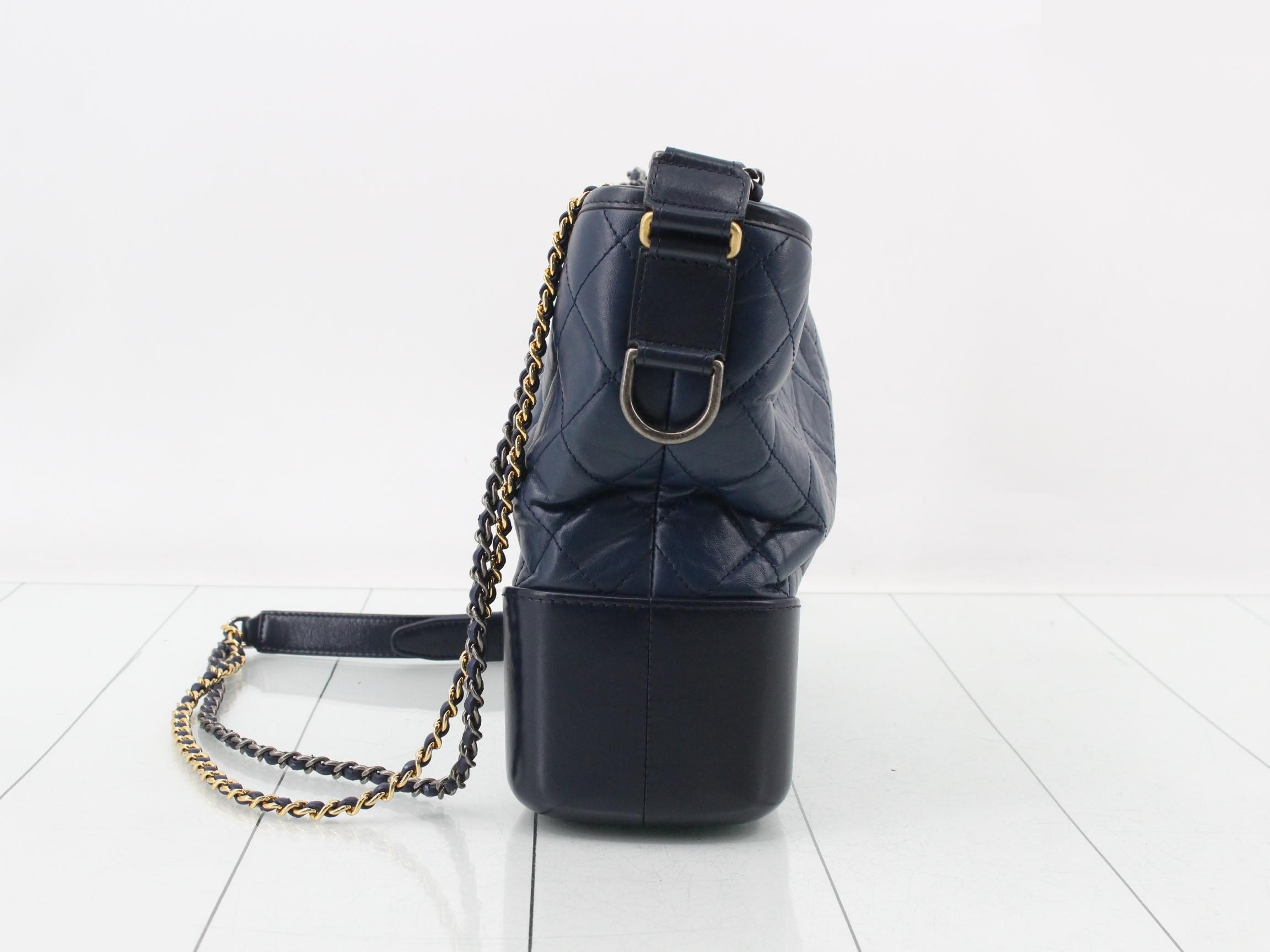 Gabrielle de Chanel Leather Chain Shoulder Bag — view 3