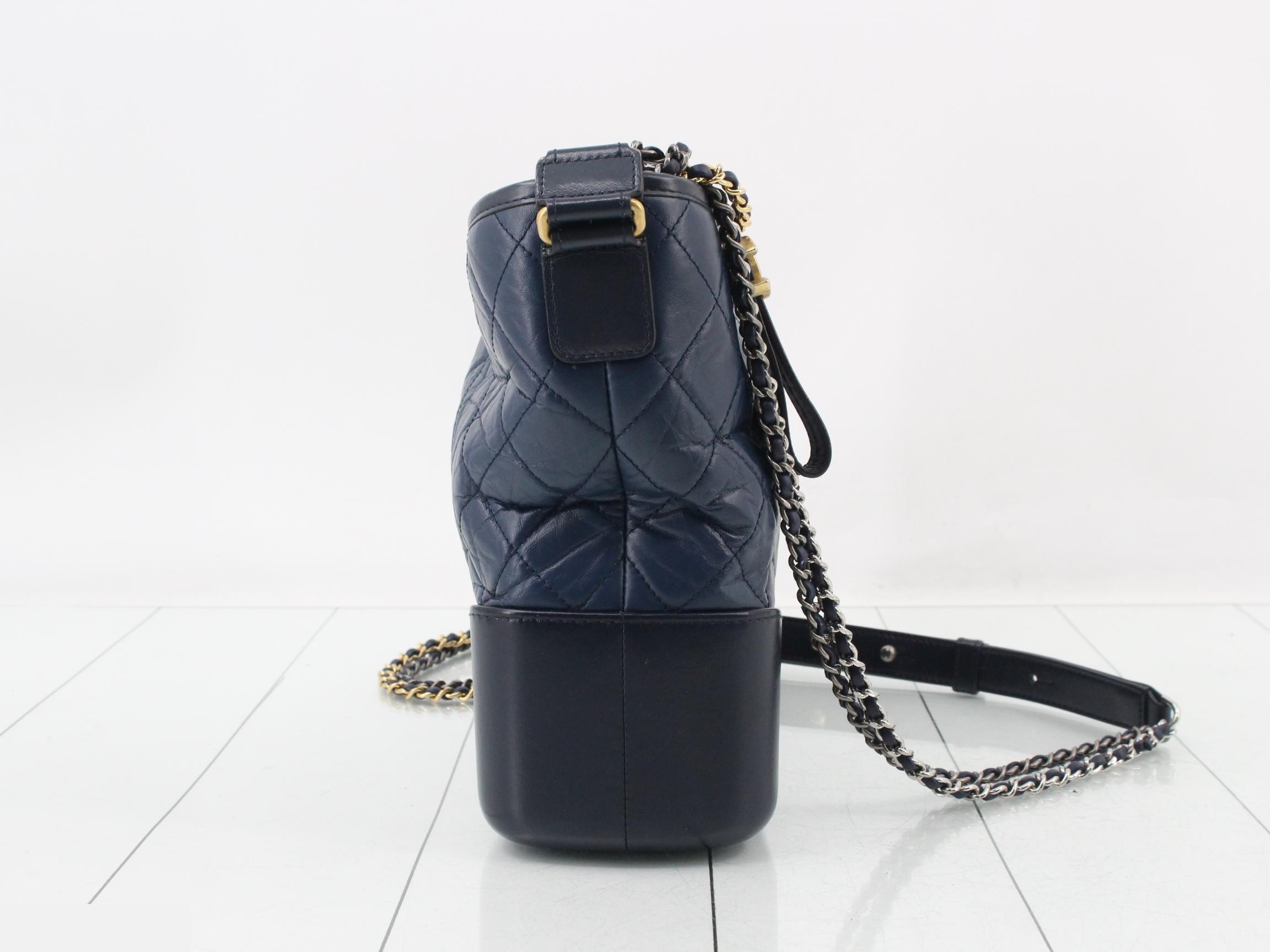 Gabrielle de Chanel Leather Chain Shoulder Bag — view 4