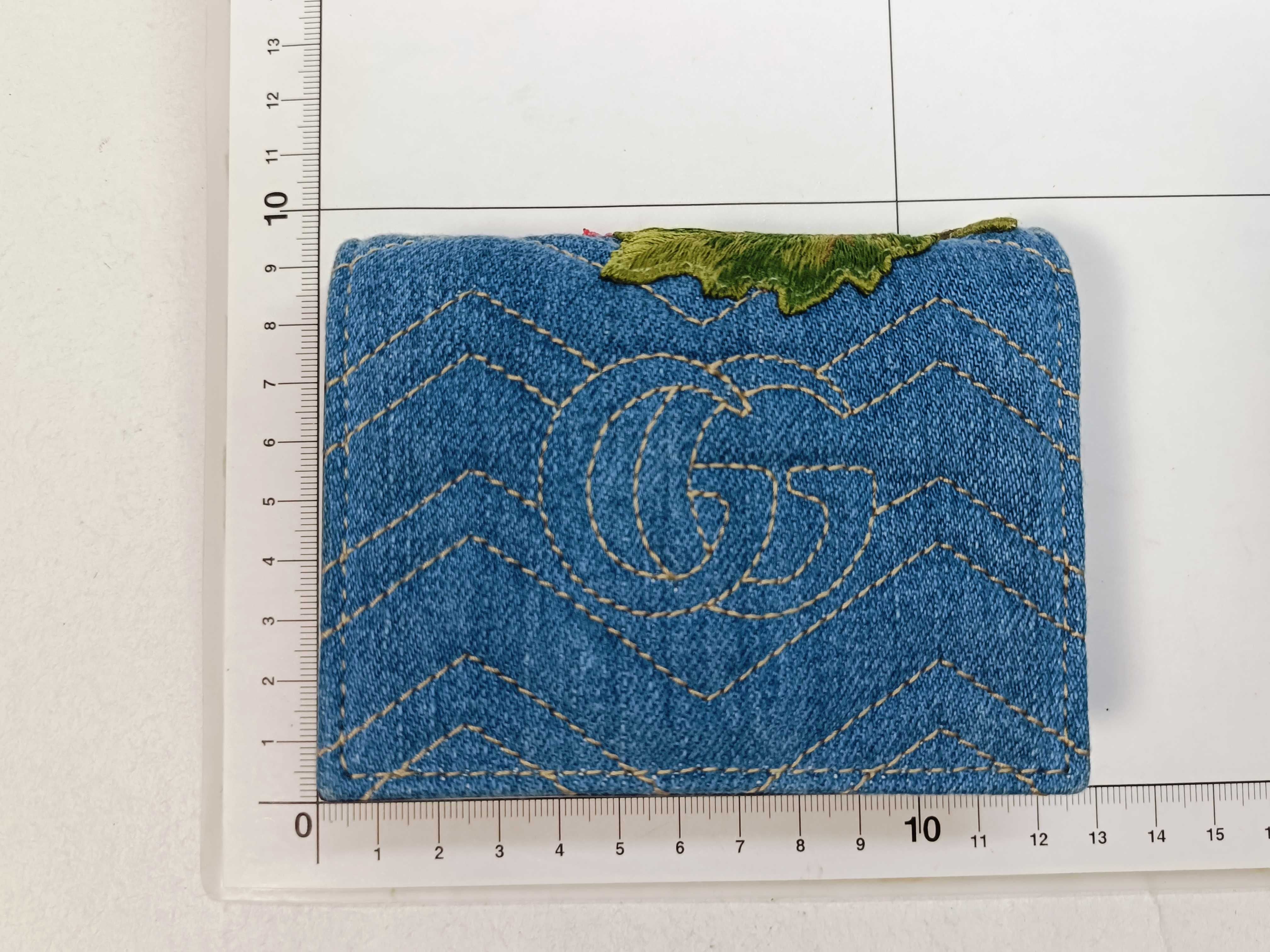 GG Folding Wallet, Floral Pattern — view 2