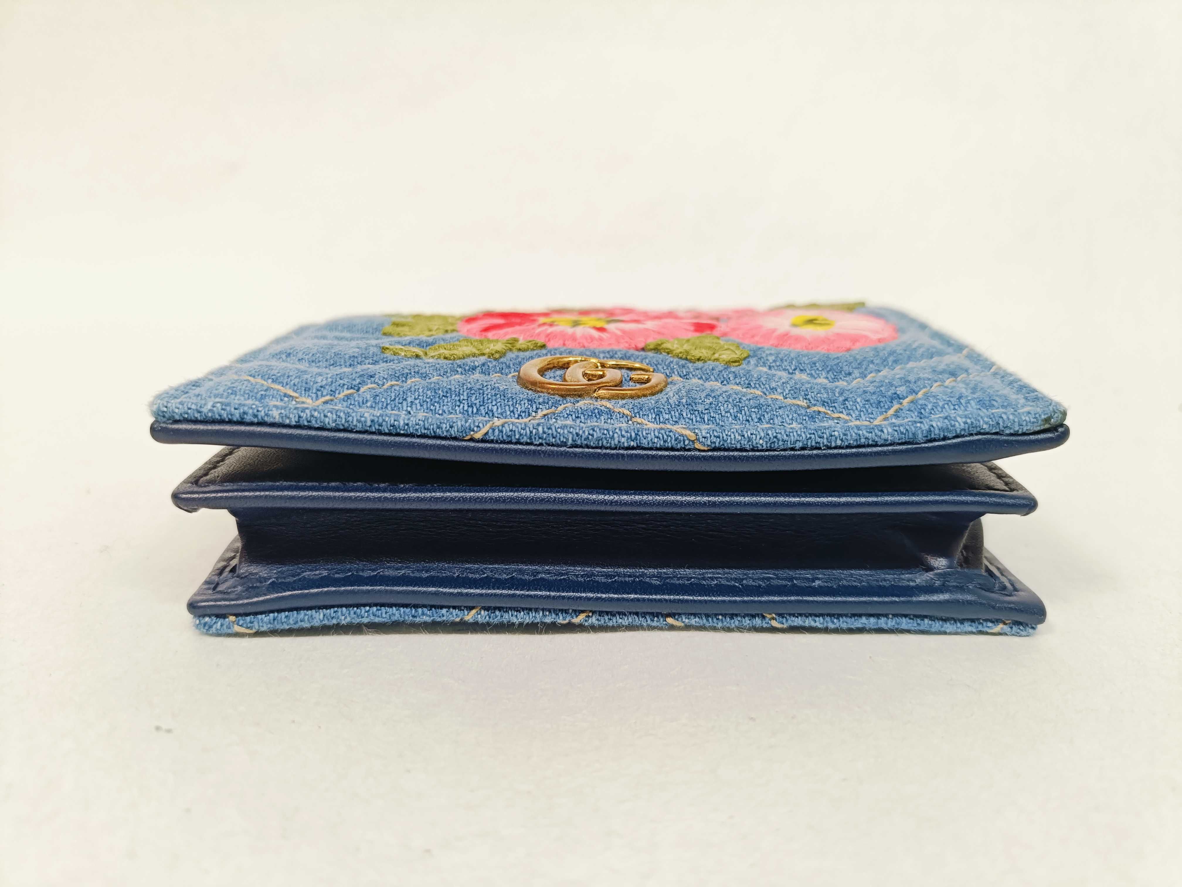 GG Folding Wallet, Floral Pattern — view 5