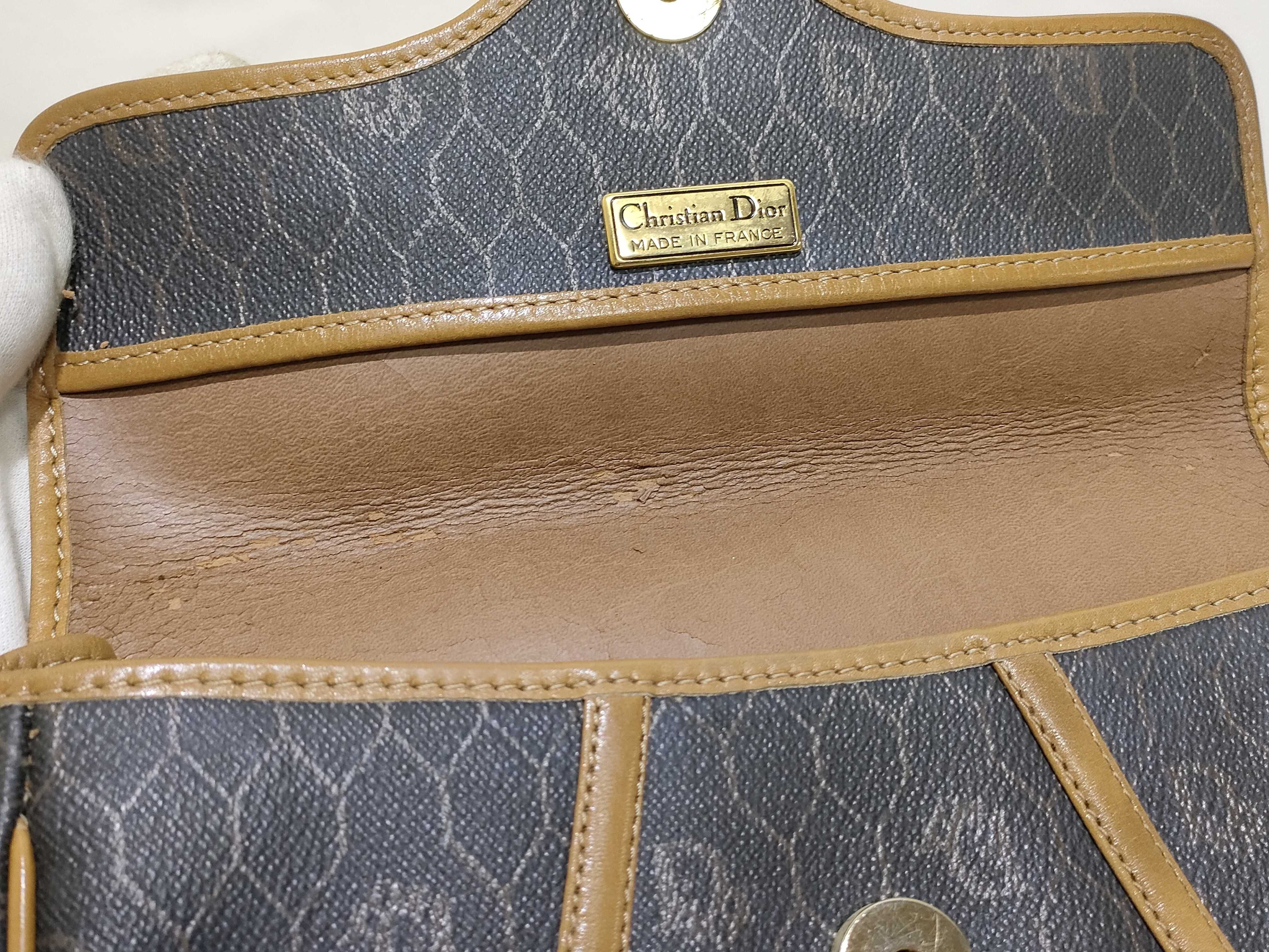 CHRISTIAN Dior Honeycomb Shoulder Bag Pouch Shoulder Bag — view 9