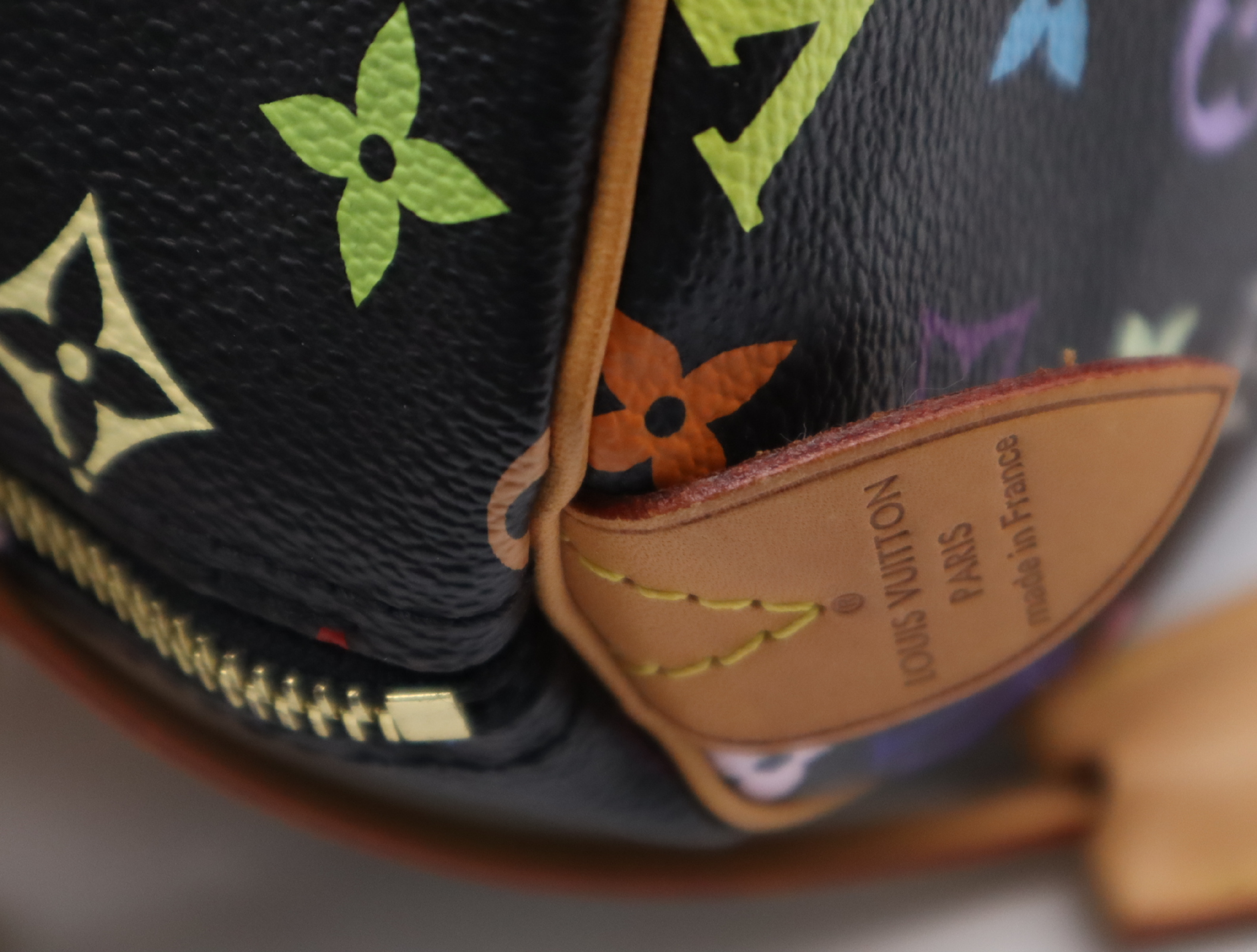 M92642 Multicolor Speedy 30 Noir Handbag with 2 Keys and Clochette — view 11