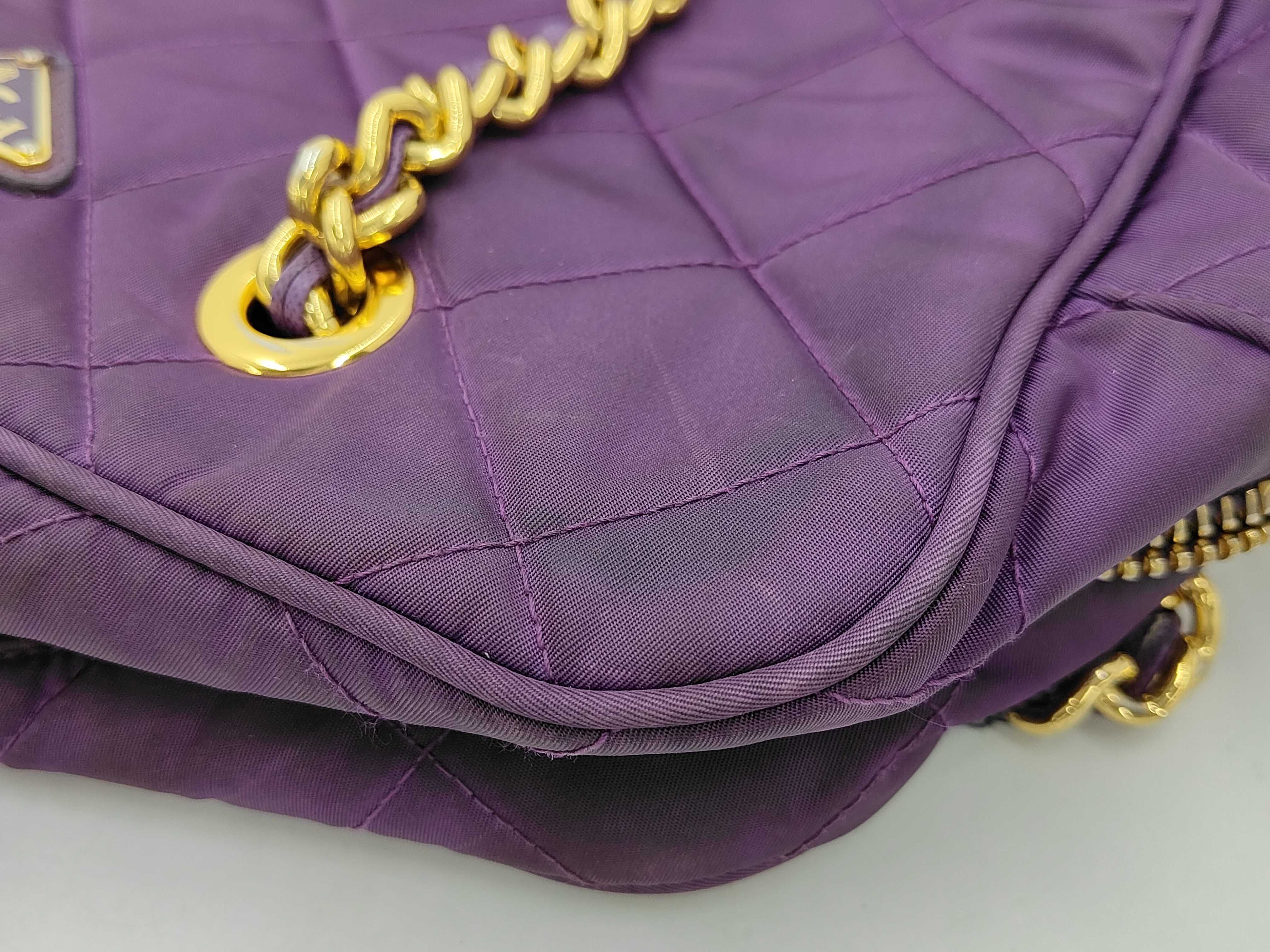 Nylon Purple Shoulder Bag — view 12
