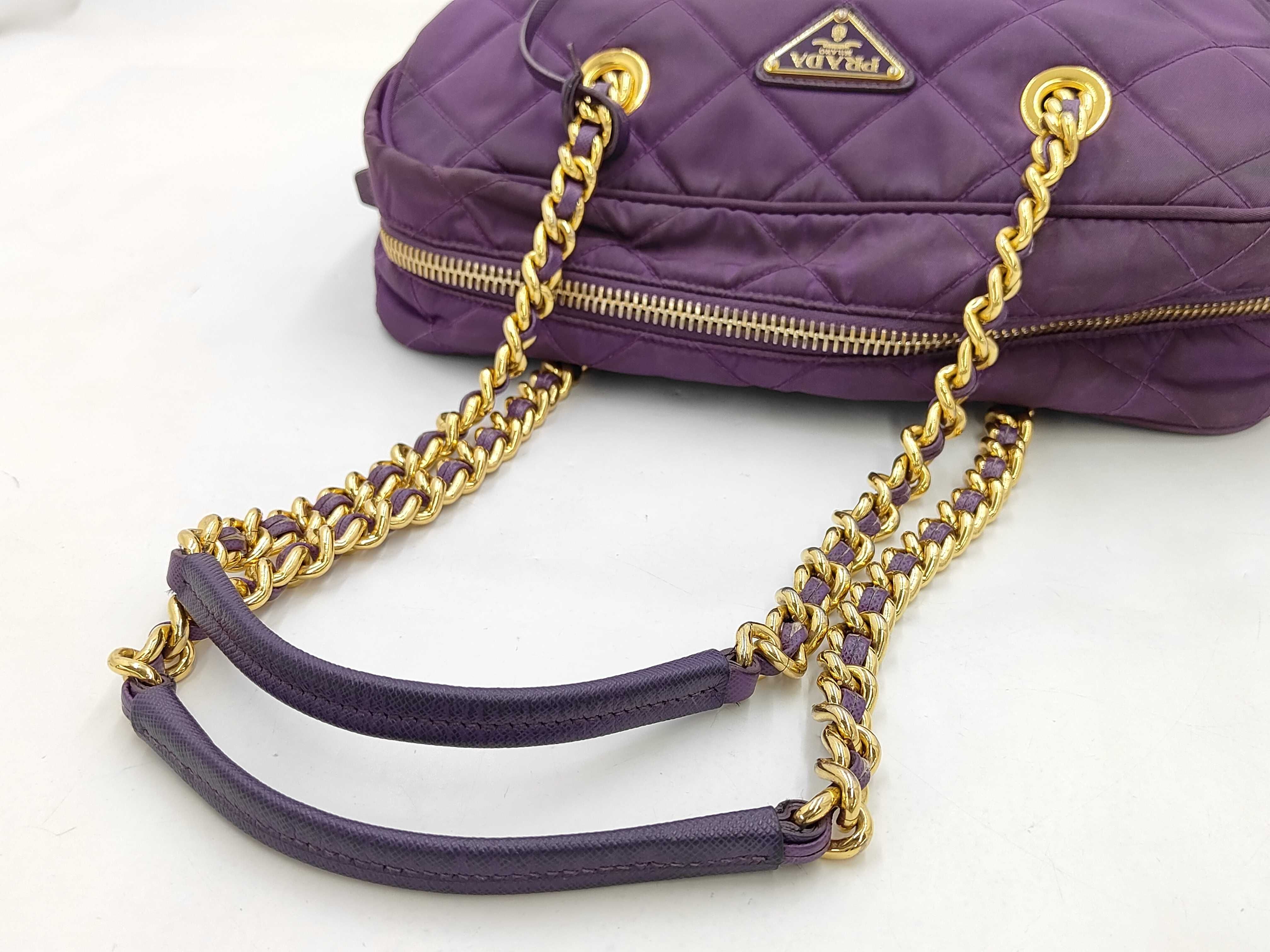 Nylon Purple Shoulder Bag — view 3