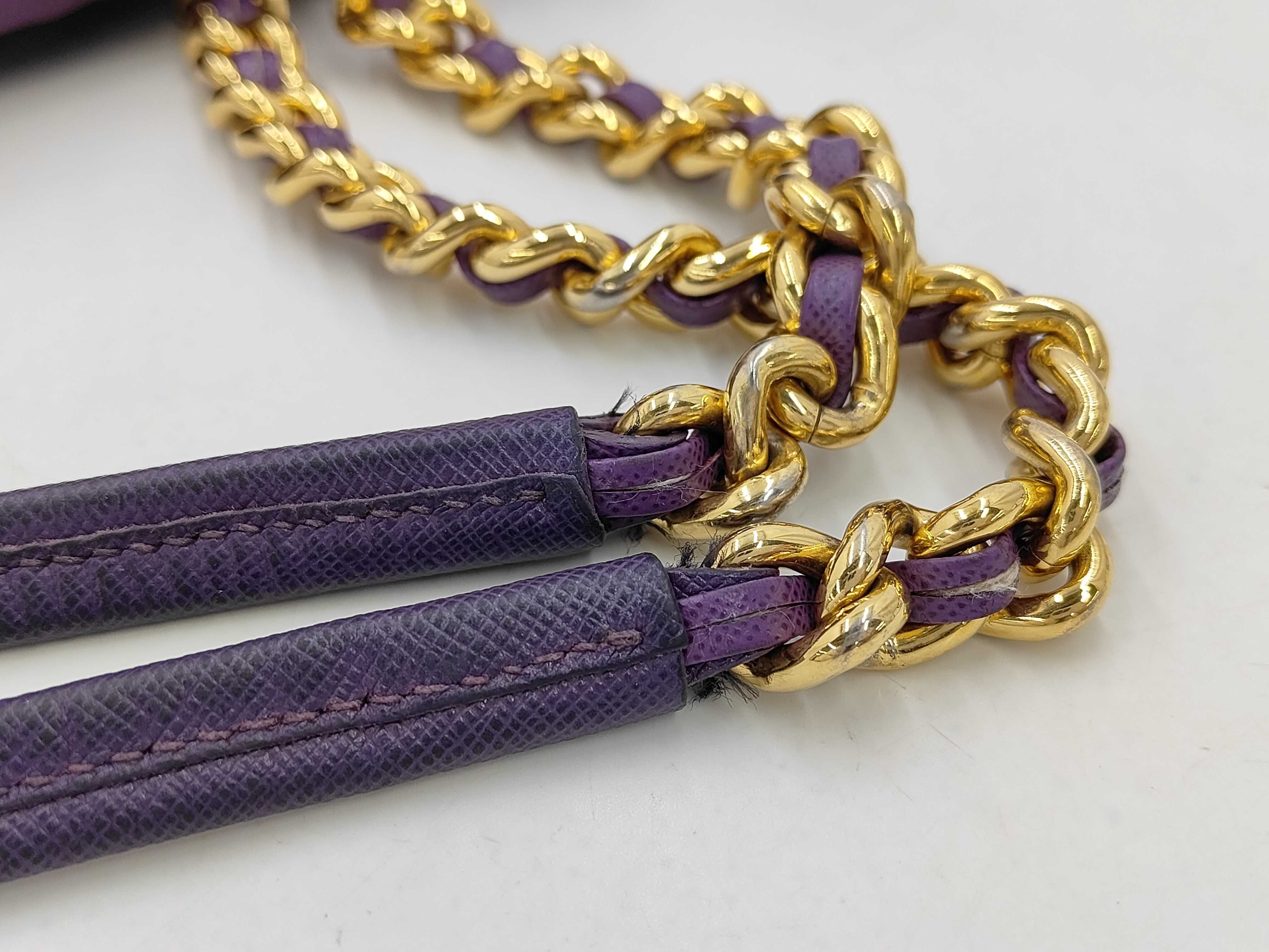Nylon Purple Shoulder Bag — view 4