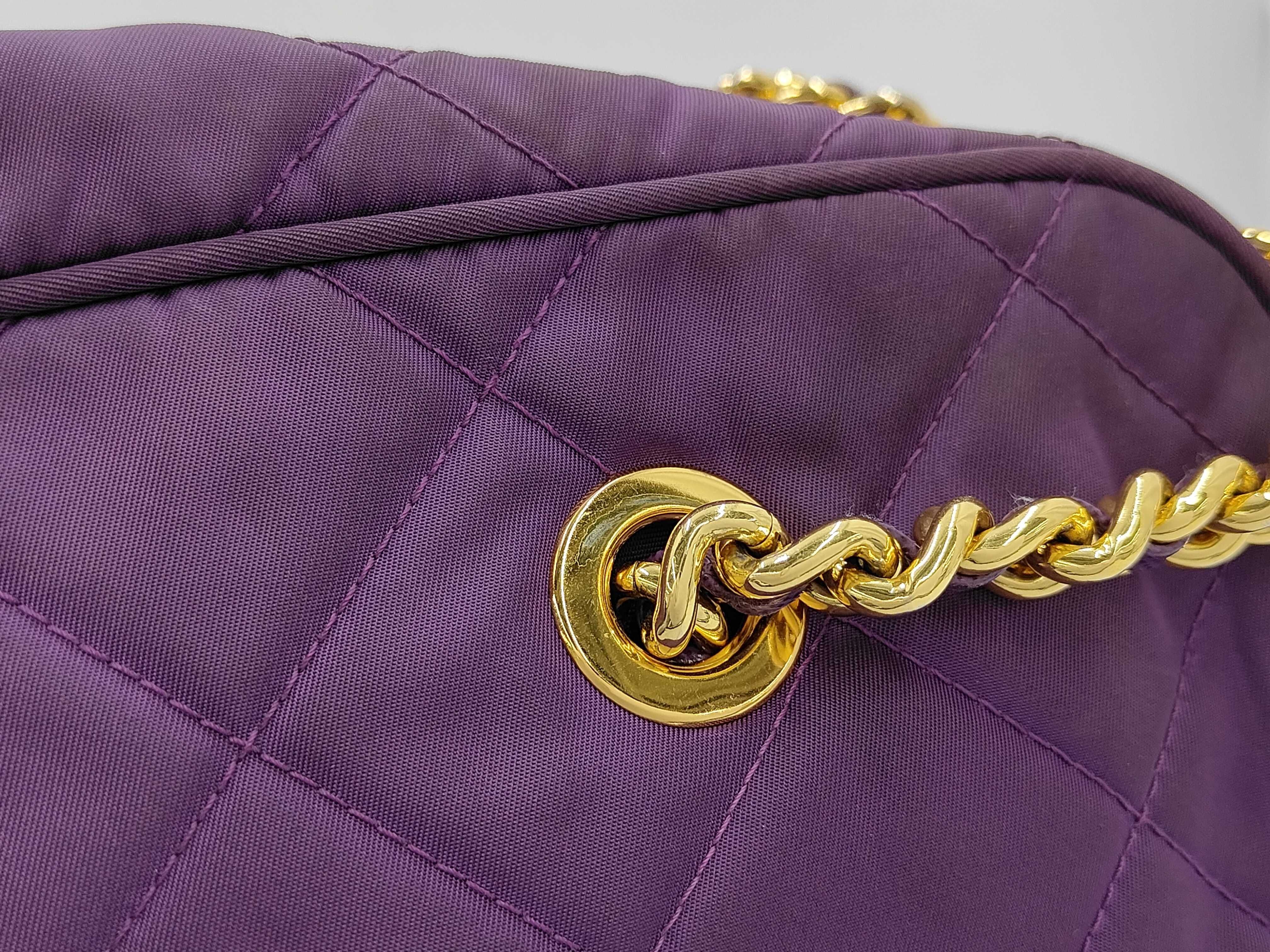 Nylon Purple Shoulder Bag — view 5