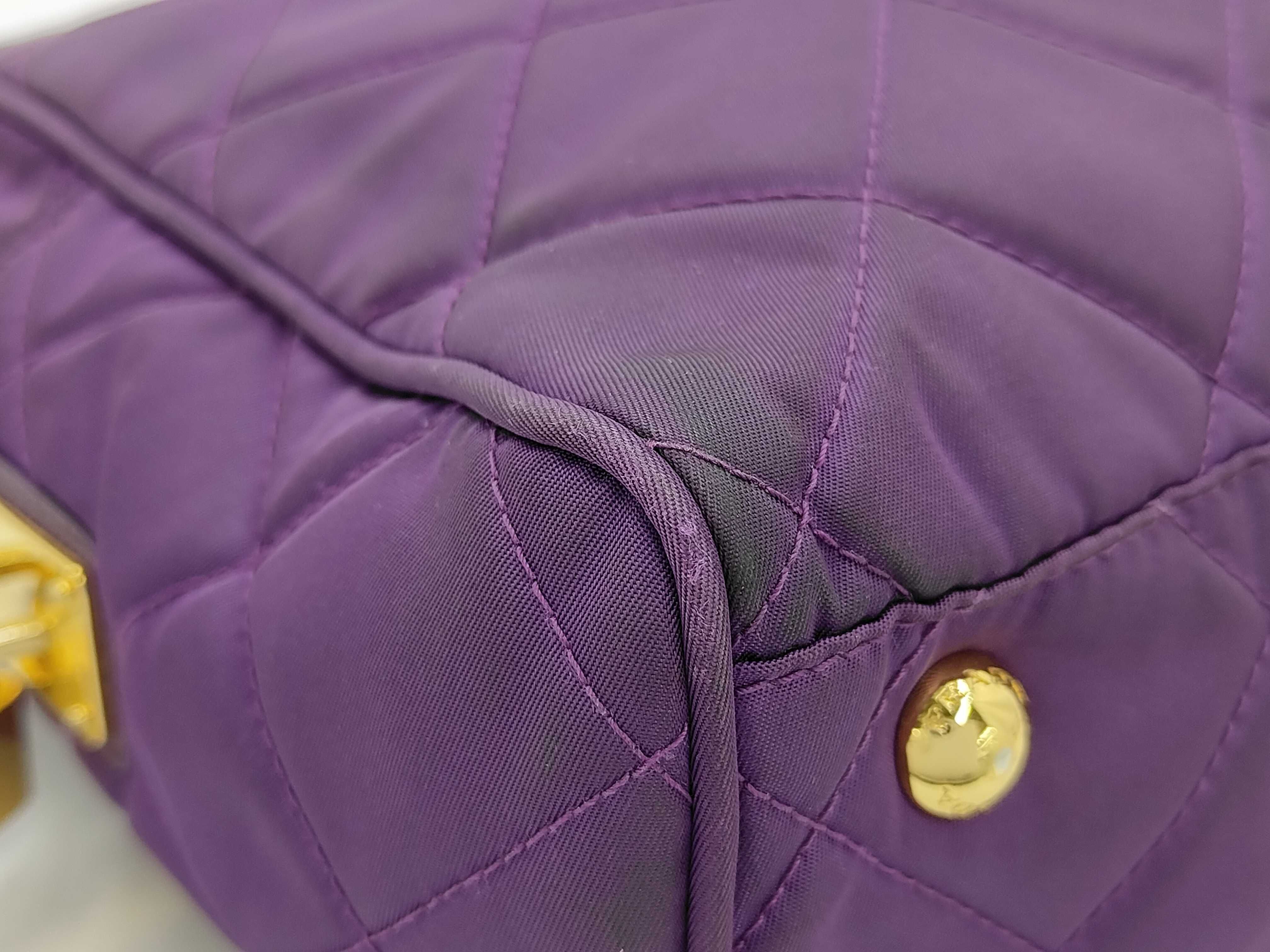 Nylon Purple Shoulder Bag — view 6