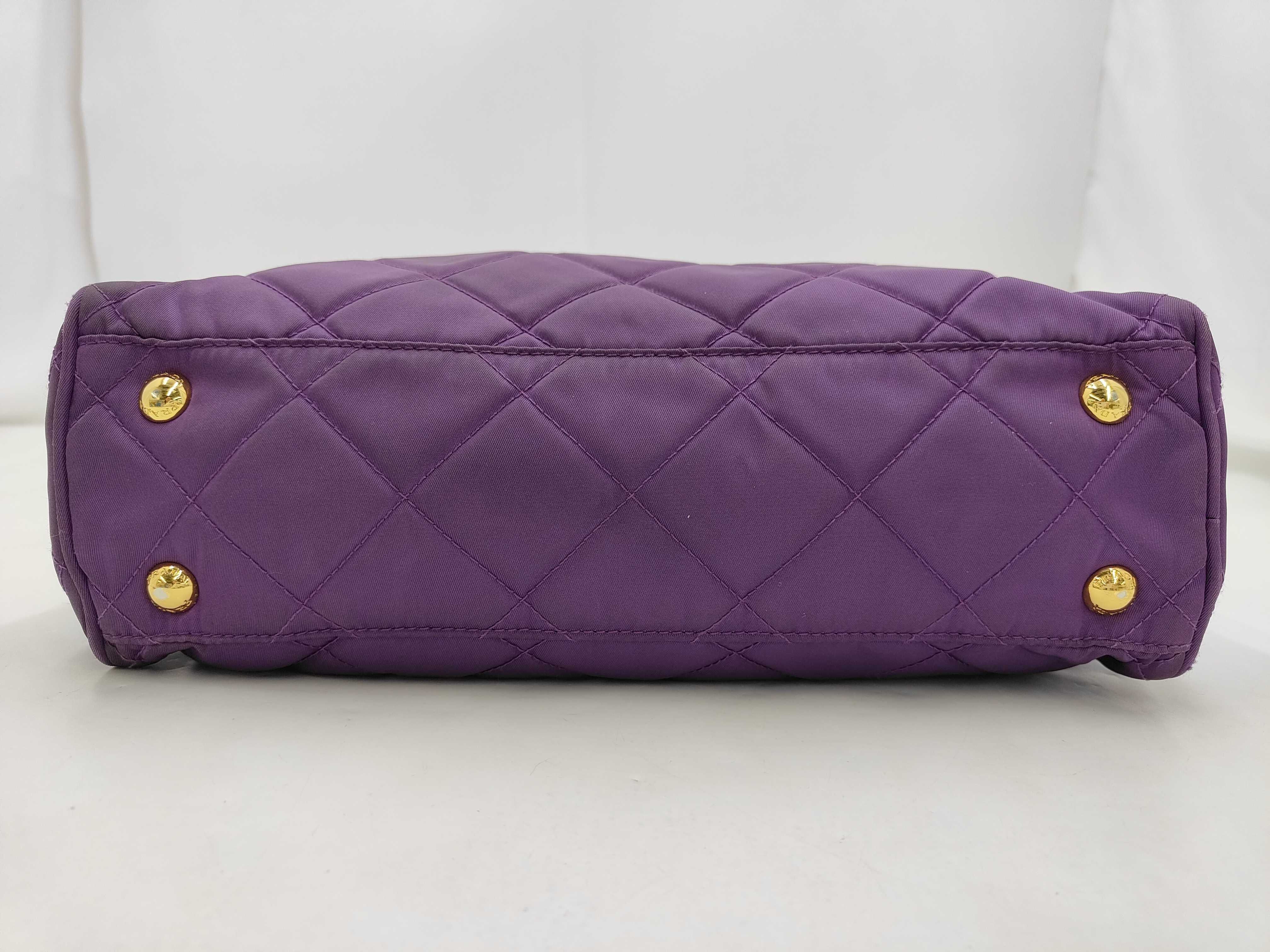 Nylon Purple Shoulder Bag — view 7