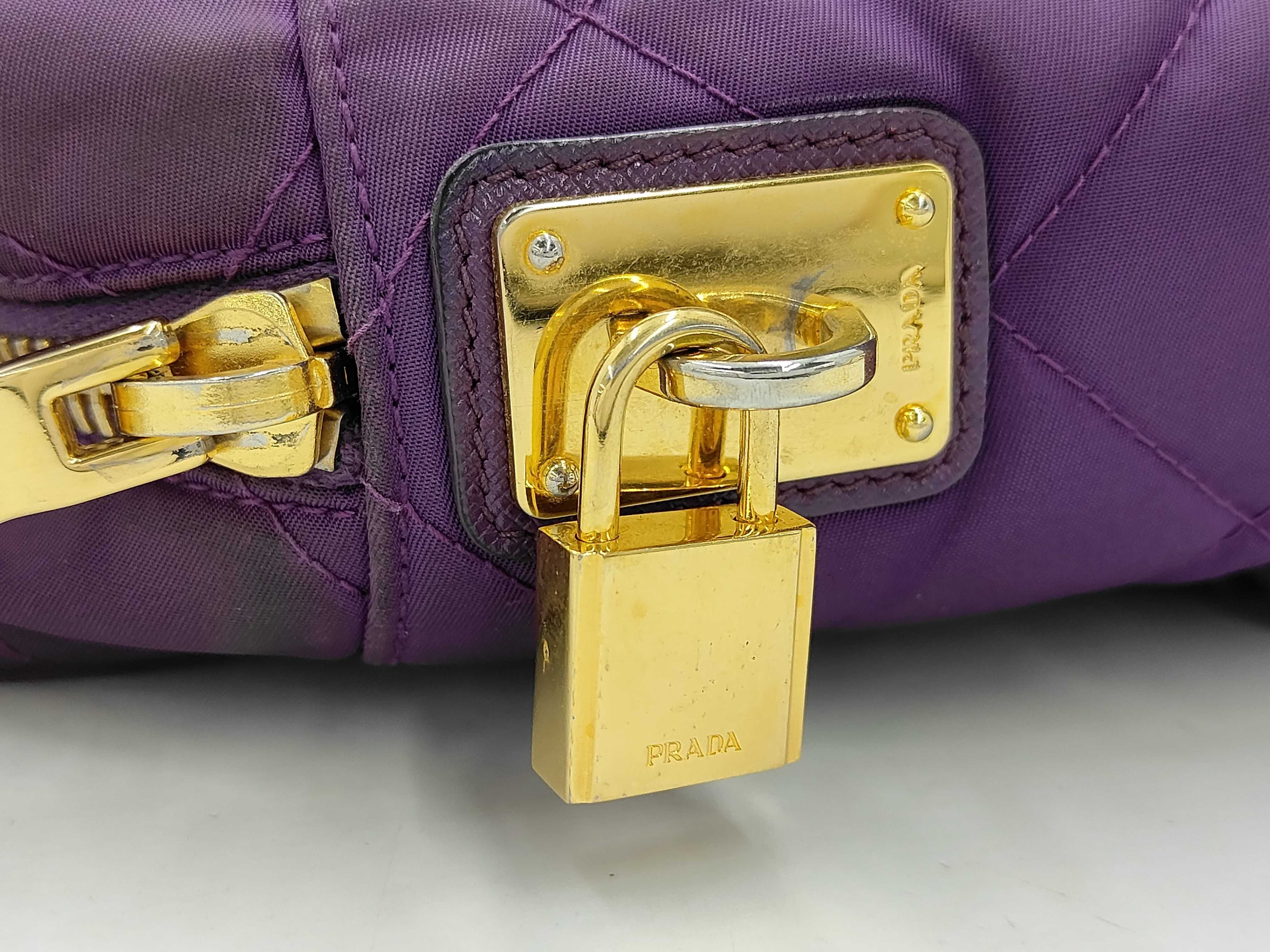 Nylon Purple Shoulder Bag — view 9