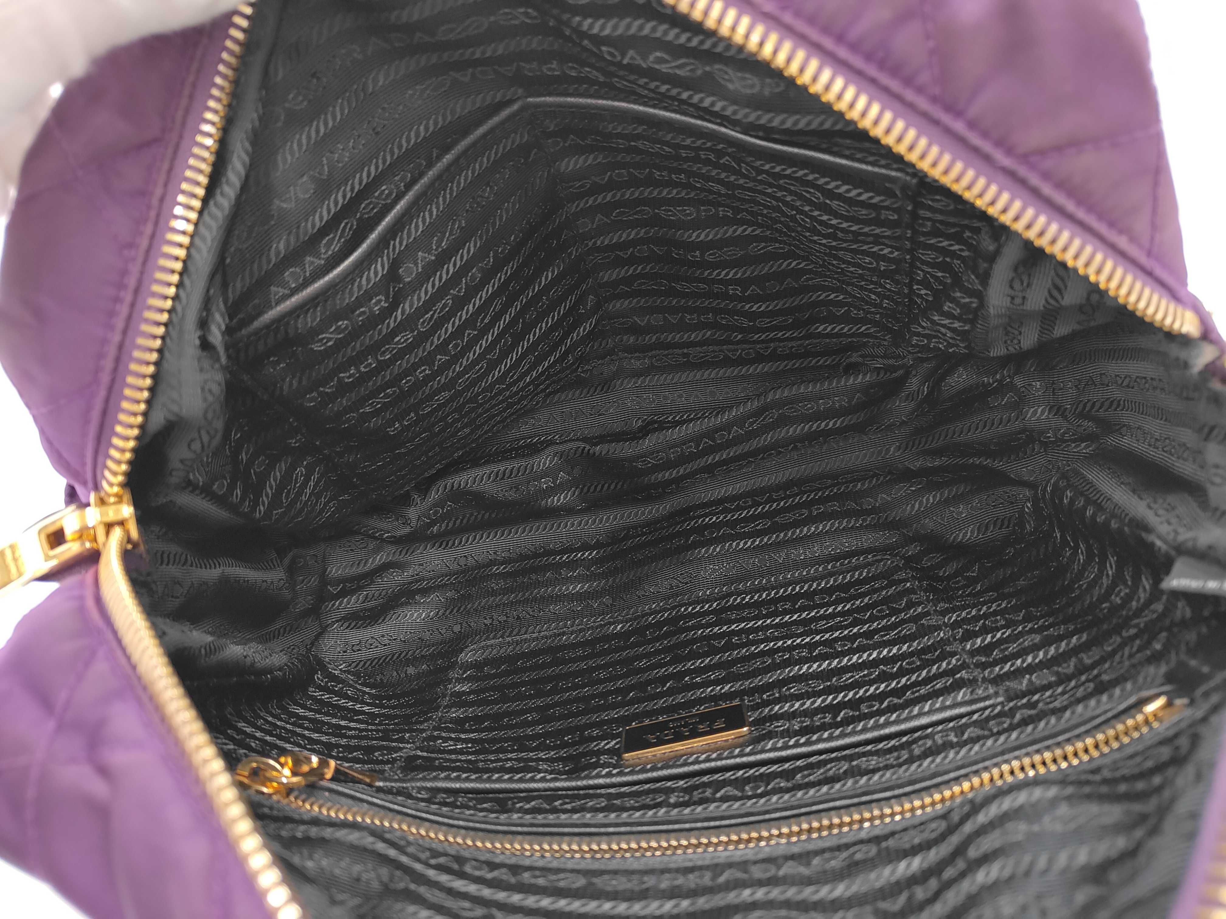Nylon Purple Shoulder Bag — view 10