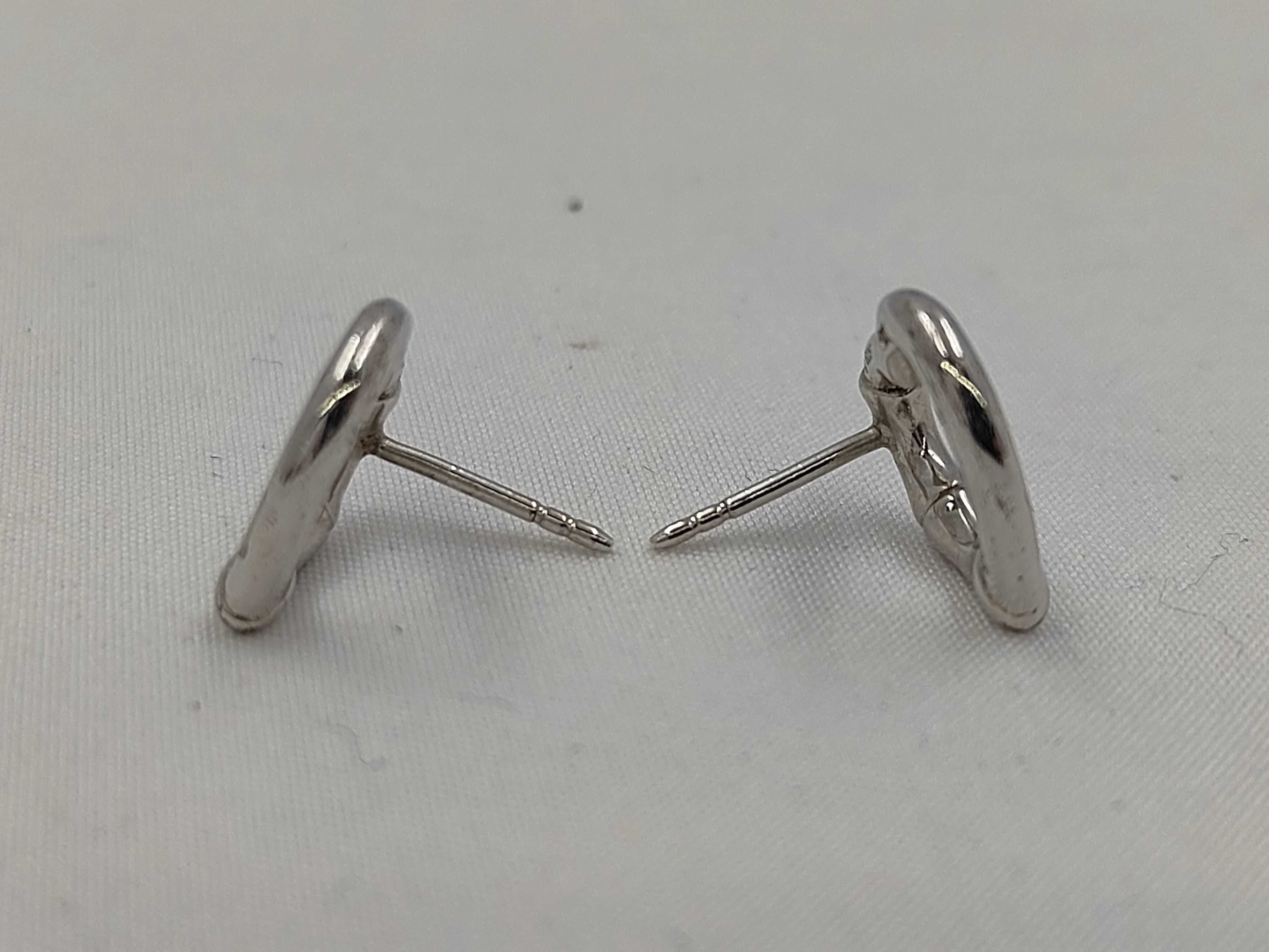 Ag925 heart earrings — view 3