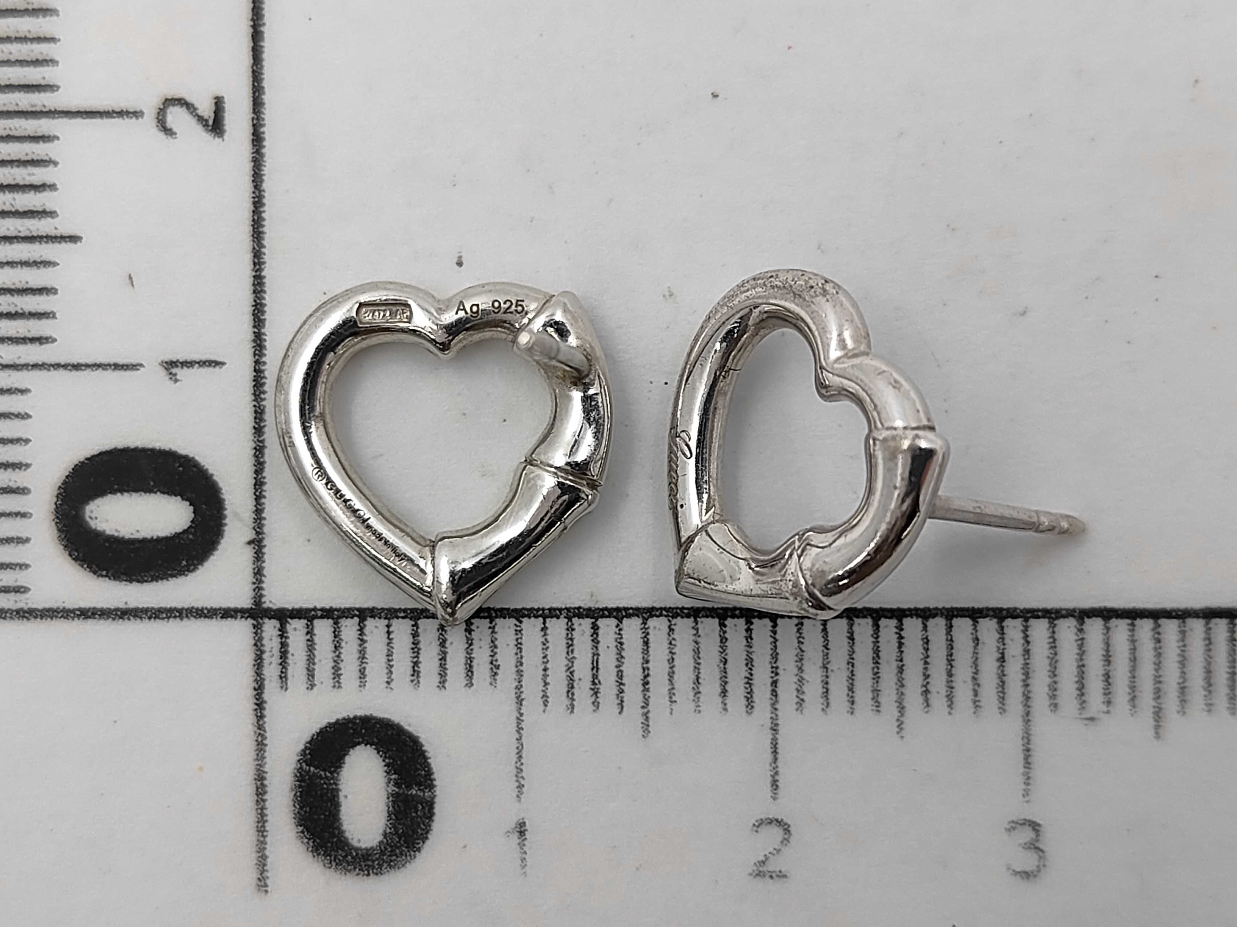 Ag925 heart earrings — view 7