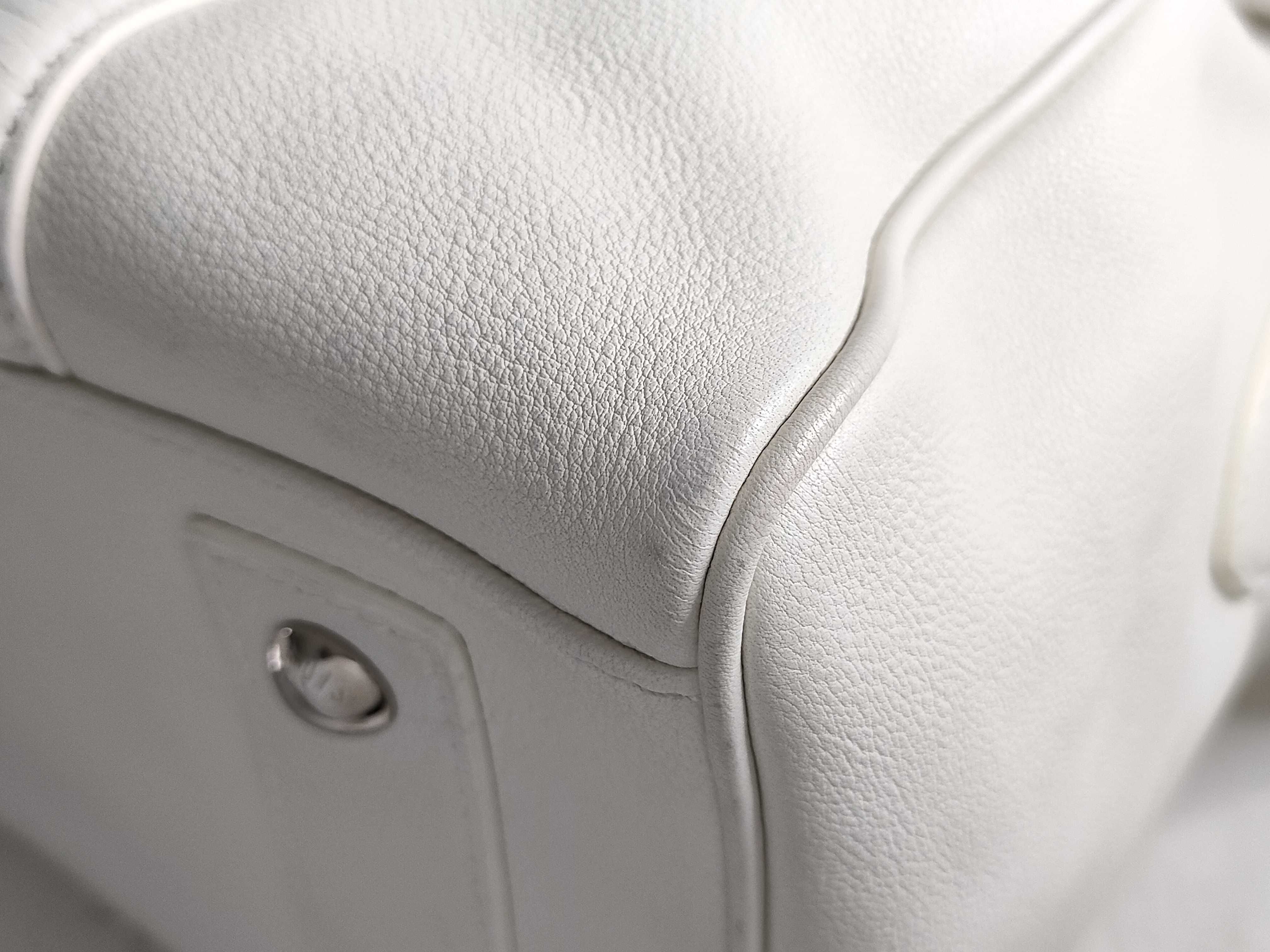 ID- Cowskin White Speedy 30cm Handbag SHW — view 7
