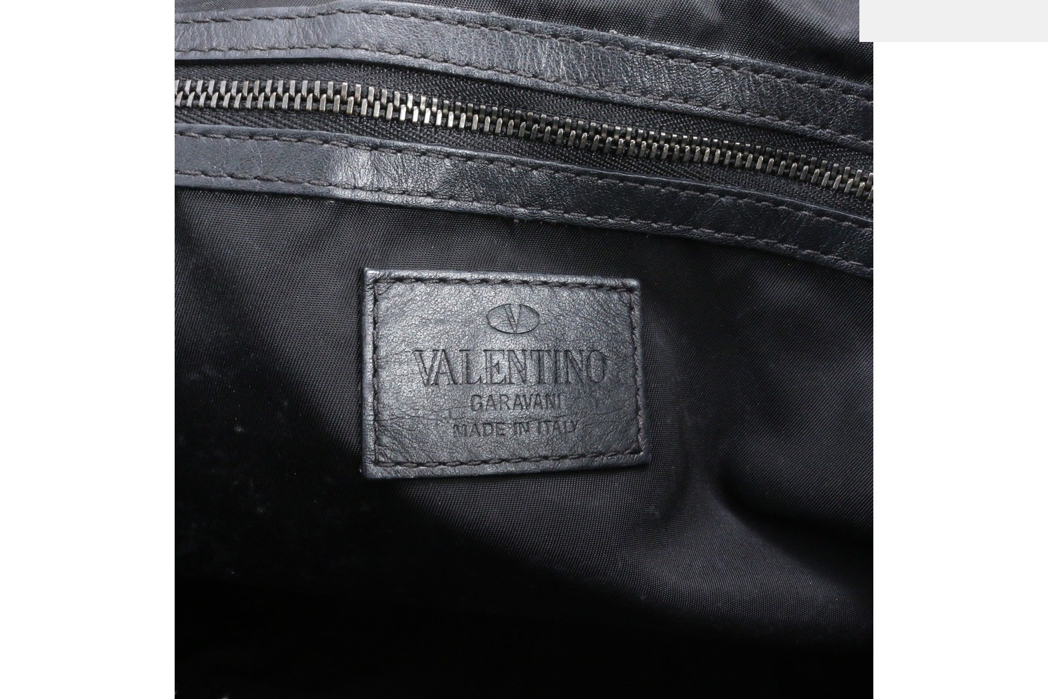 Studded Leather Nylon Shoulder Bag — view 8
