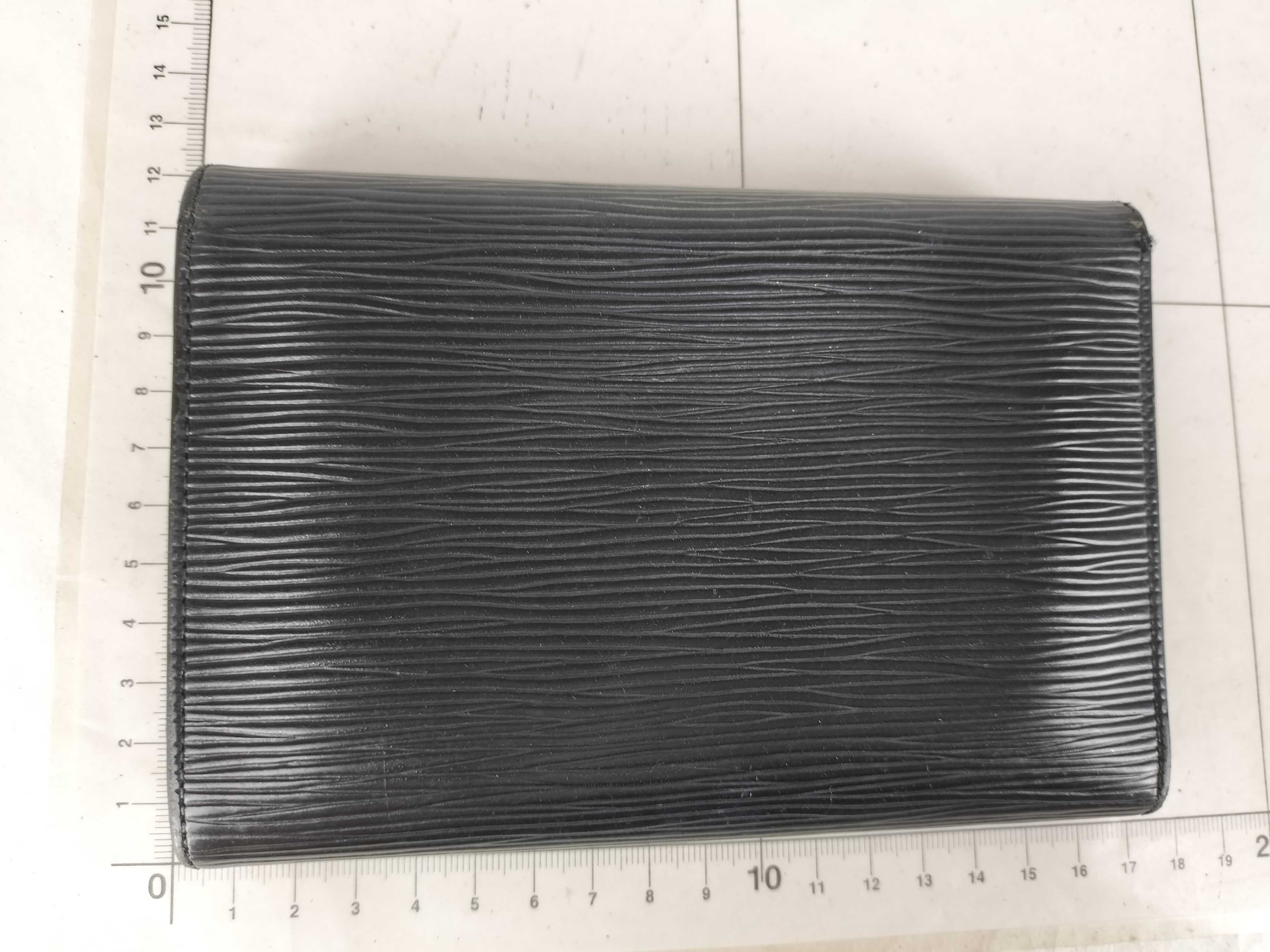 Epi Louis Vuitton Etui Papier Wallet Black Wallet — view 2