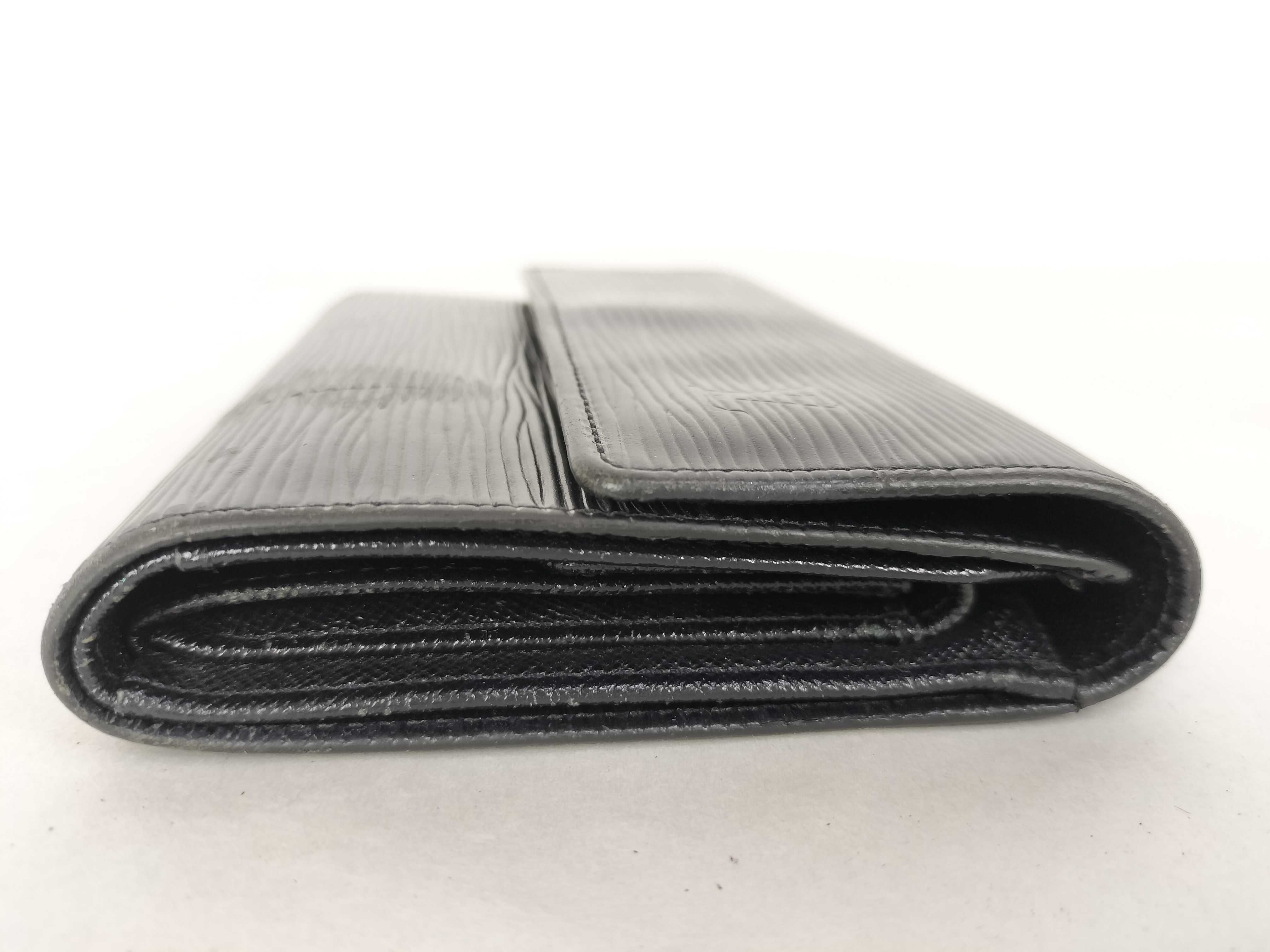 Epi Louis Vuitton Etui Papier Wallet Black Wallet — view 5