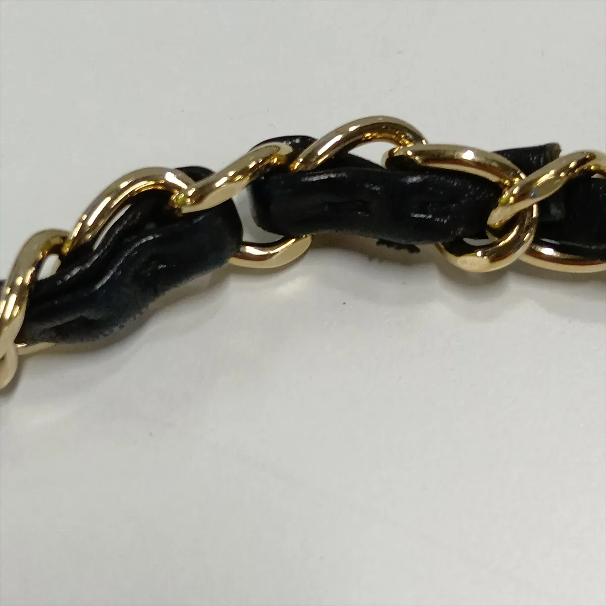 Matelassé Lambskin Single Flap Double Chain Bag Charm, Black with Gold Hardware, 13445225, Serial Number 13 — view 15