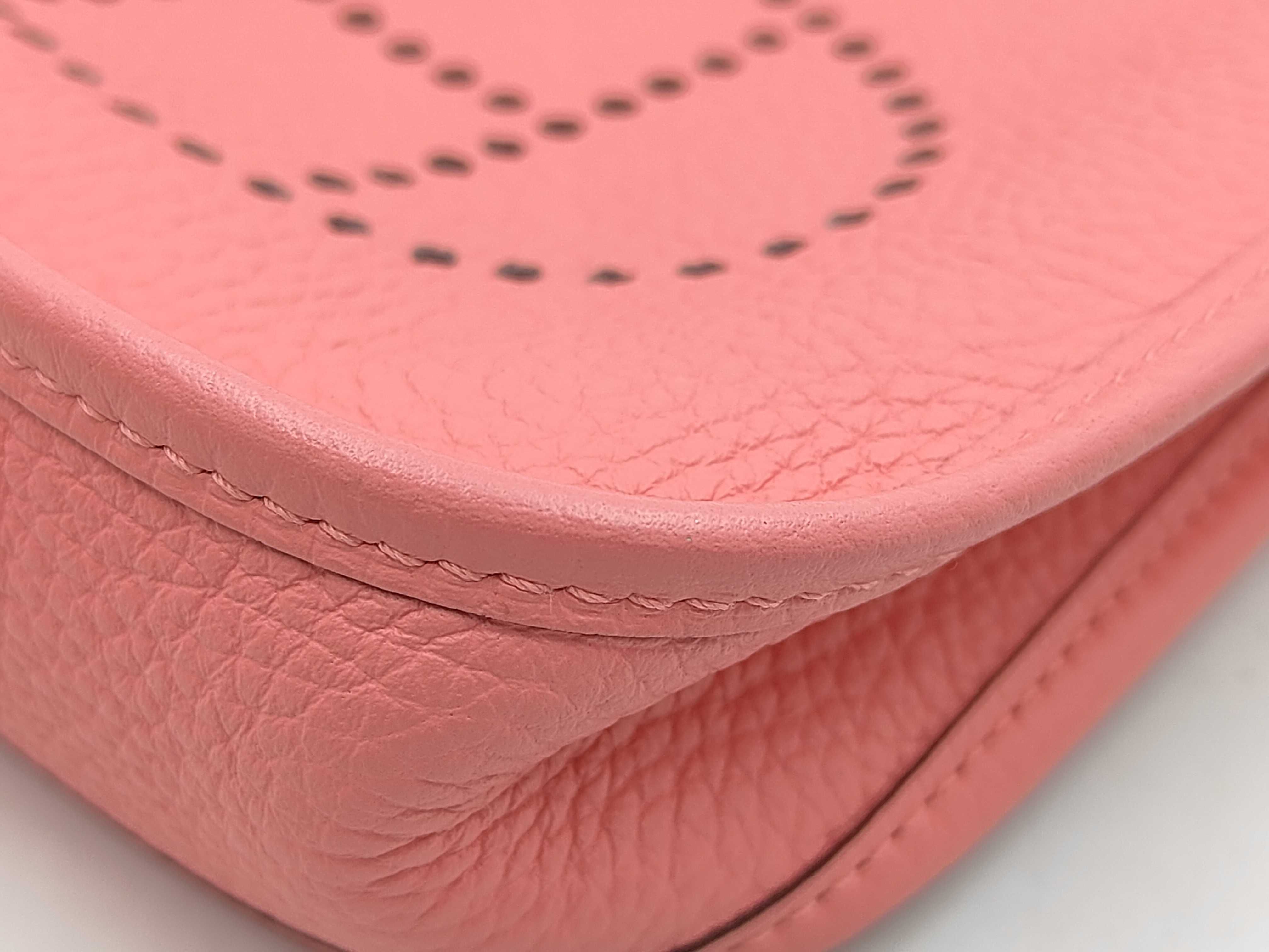 Evelyne TPM Taurillon Rose Azalee Shoulder Bag (A stamp) — view 4