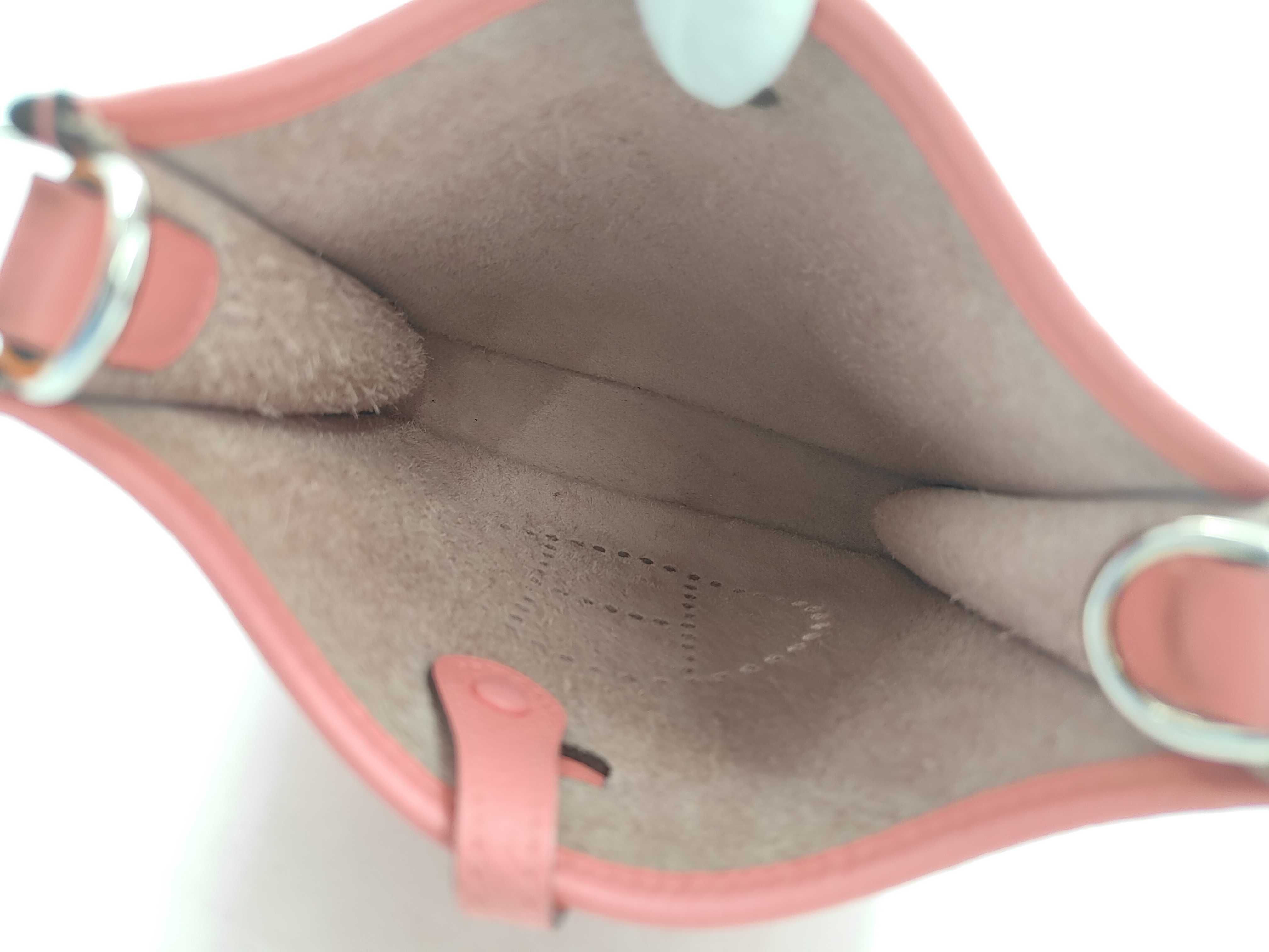 Evelyne TPM Taurillon Rose Azalee Shoulder Bag (A stamp) — view 8