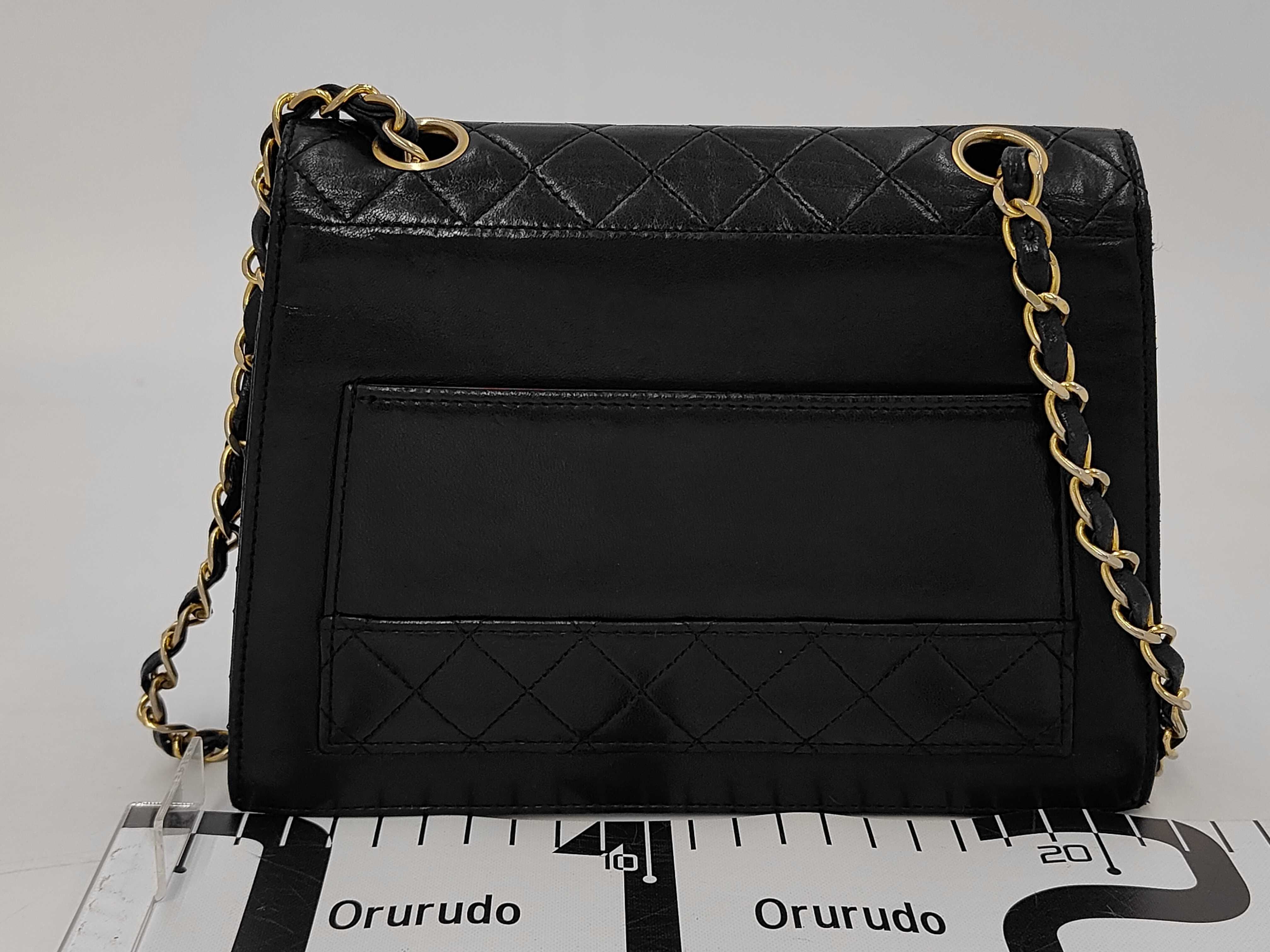 Trapezoidal Turnlock Chain Shoulder Bag — view 2