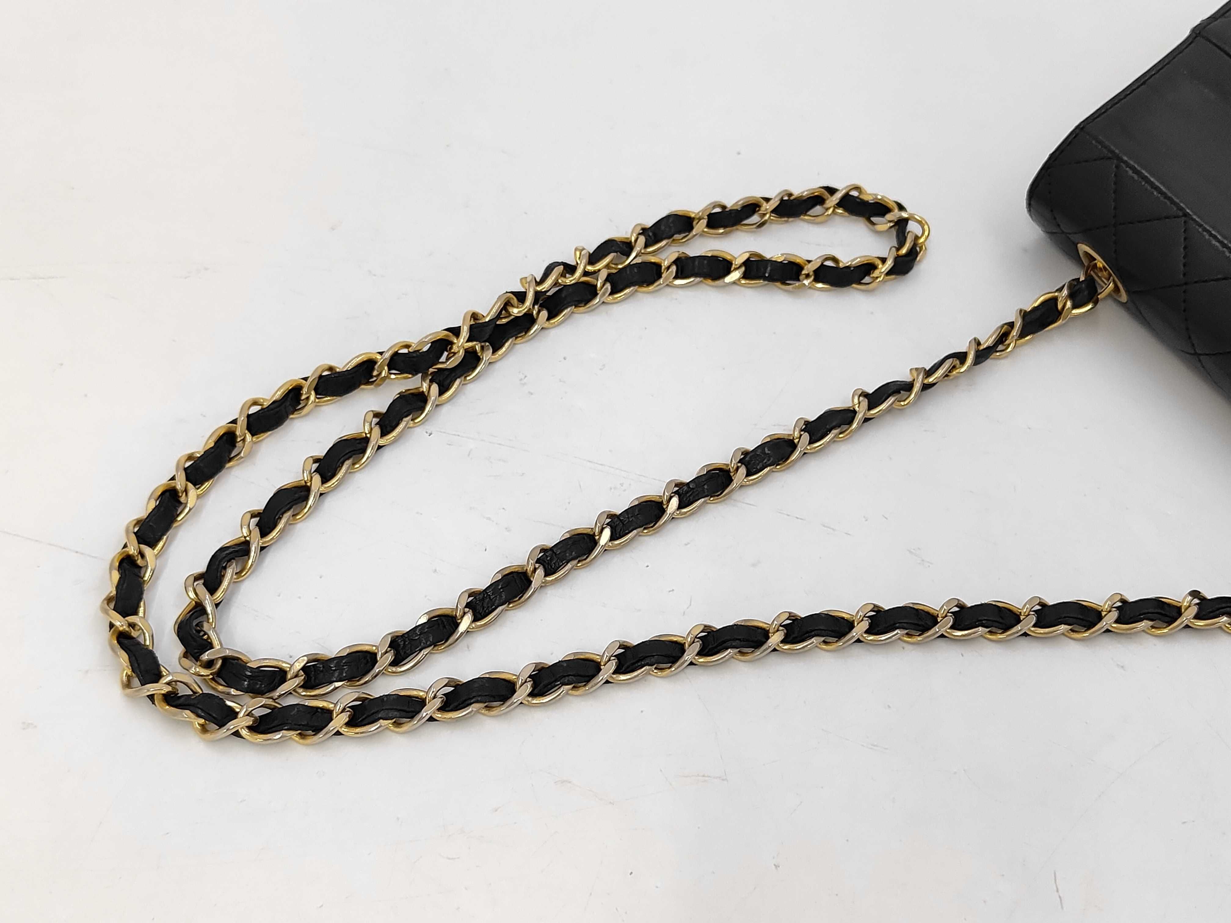 Trapezoidal Turnlock Chain Shoulder Bag — view 5