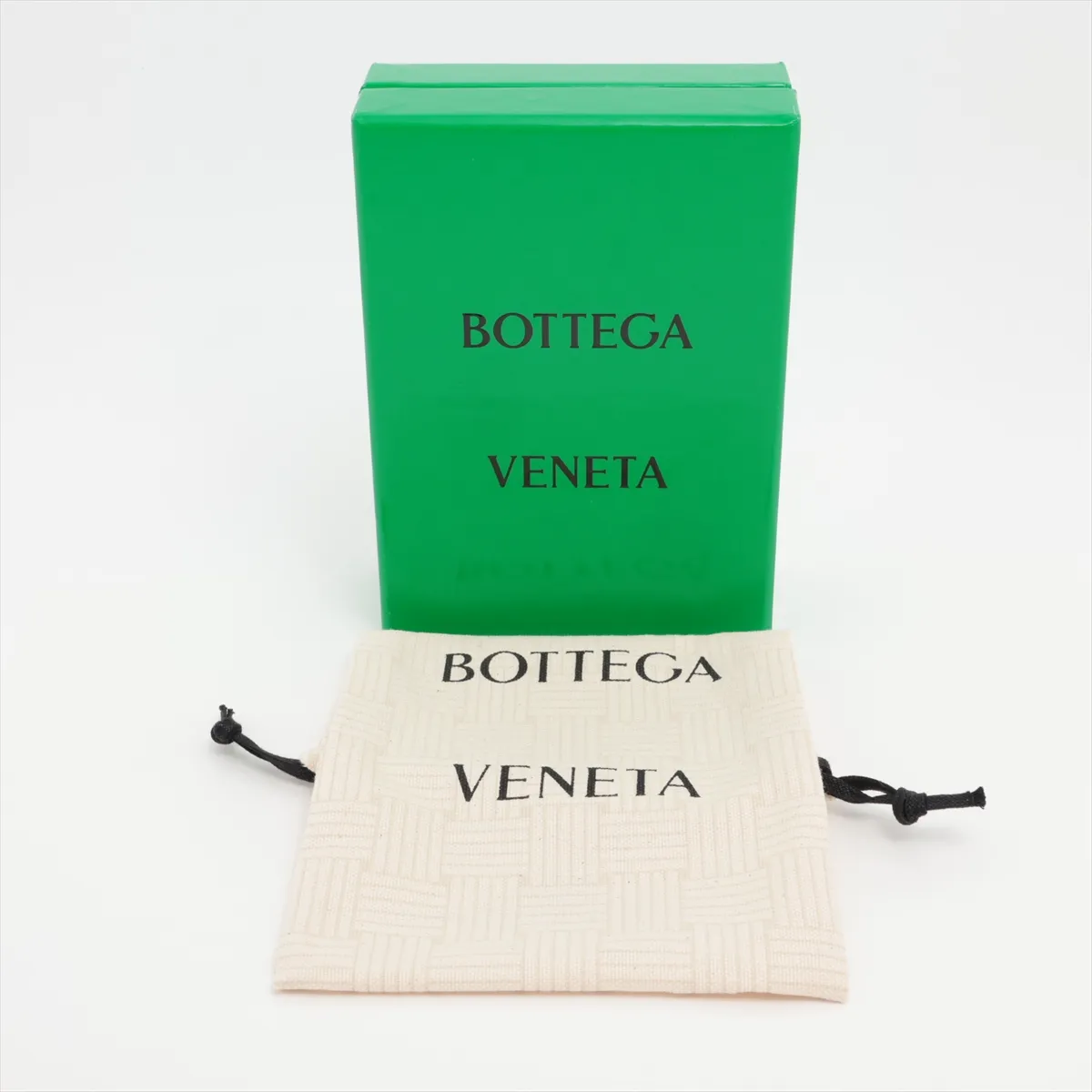 Intrecciato Leather Compact Wallet Beige — view 7