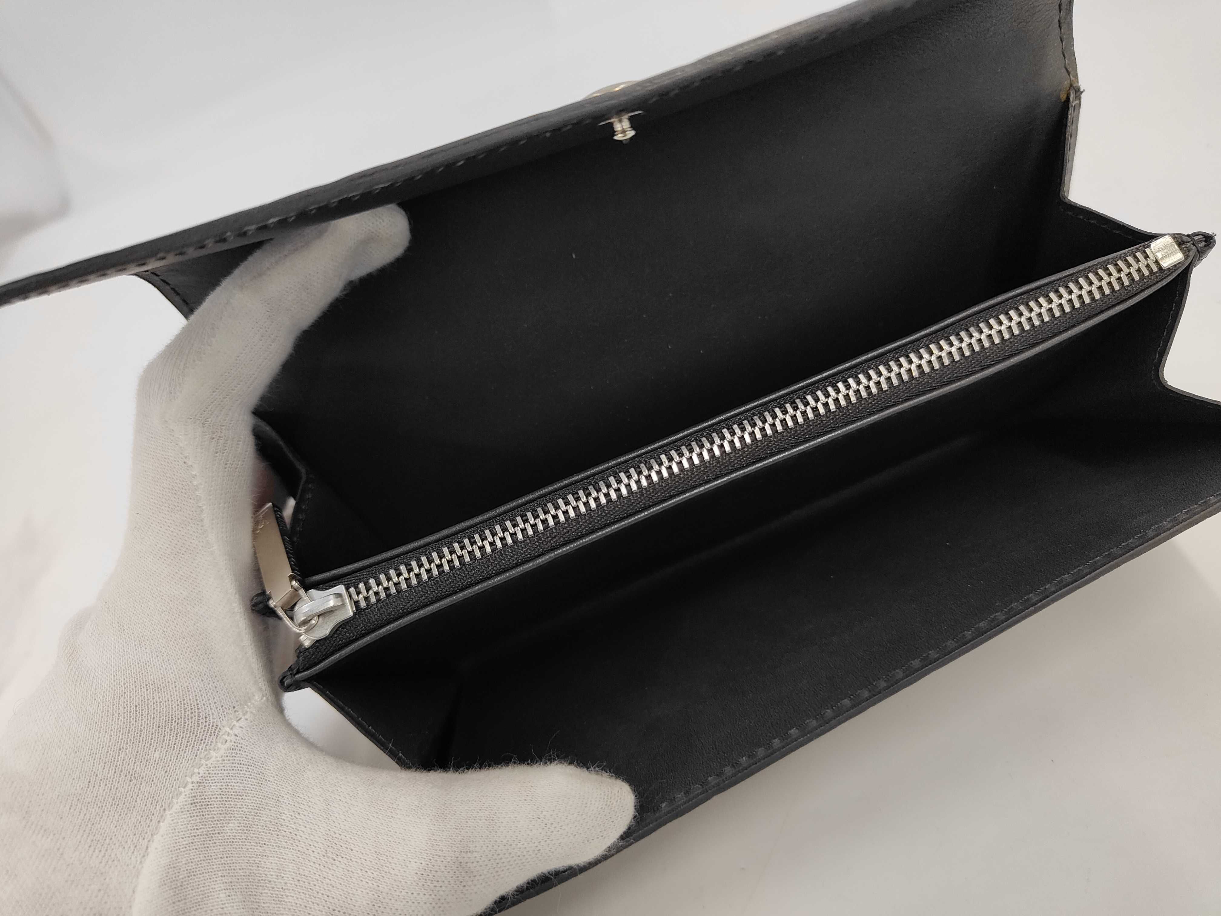 Monogram Matte Louis Vuitton M65142 Portefeuille Sarah Long Wallet Monogram Matte Noir Black Wallet — view 8