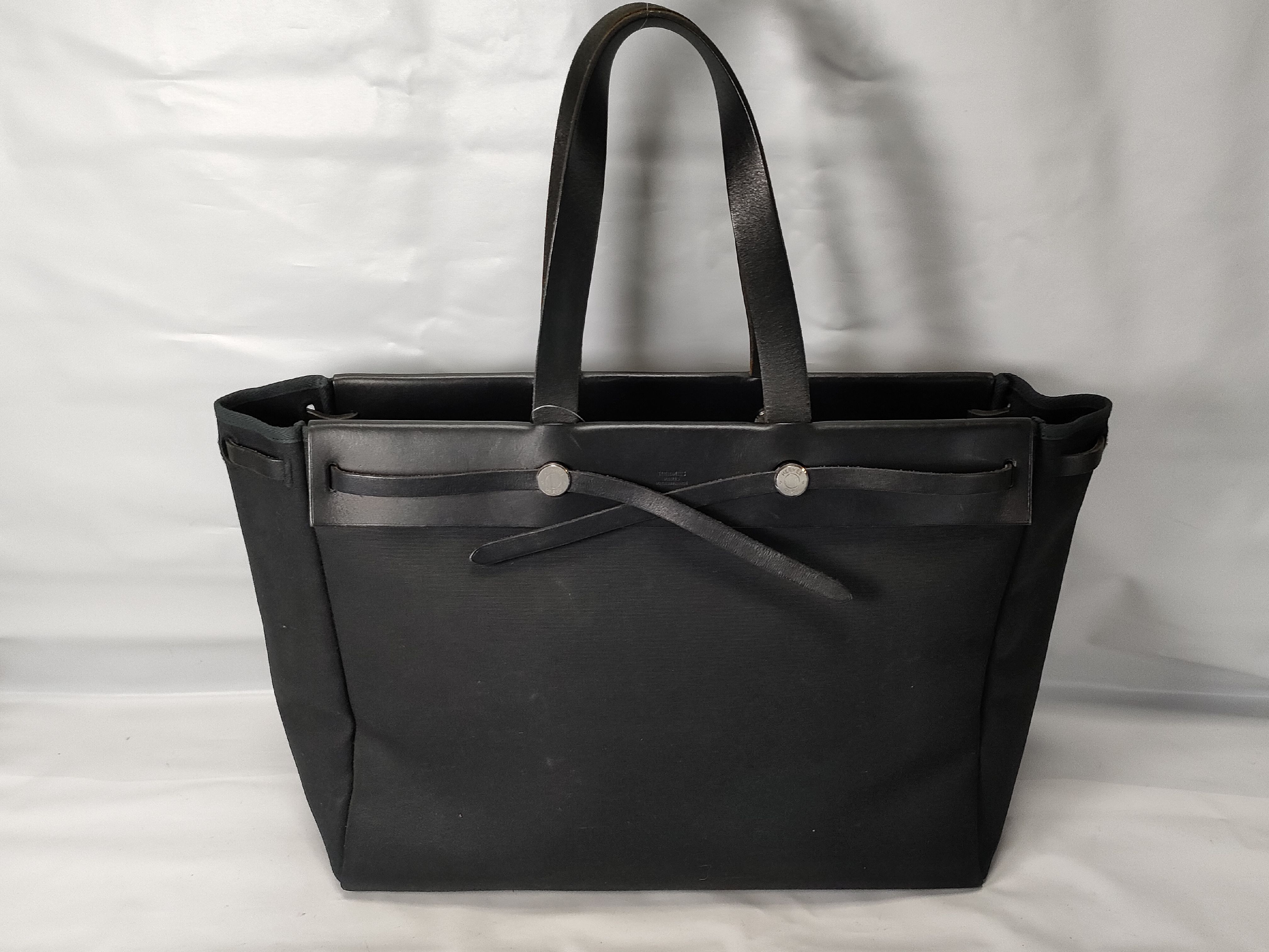 Herbag Cabas GM Black Tote Bag